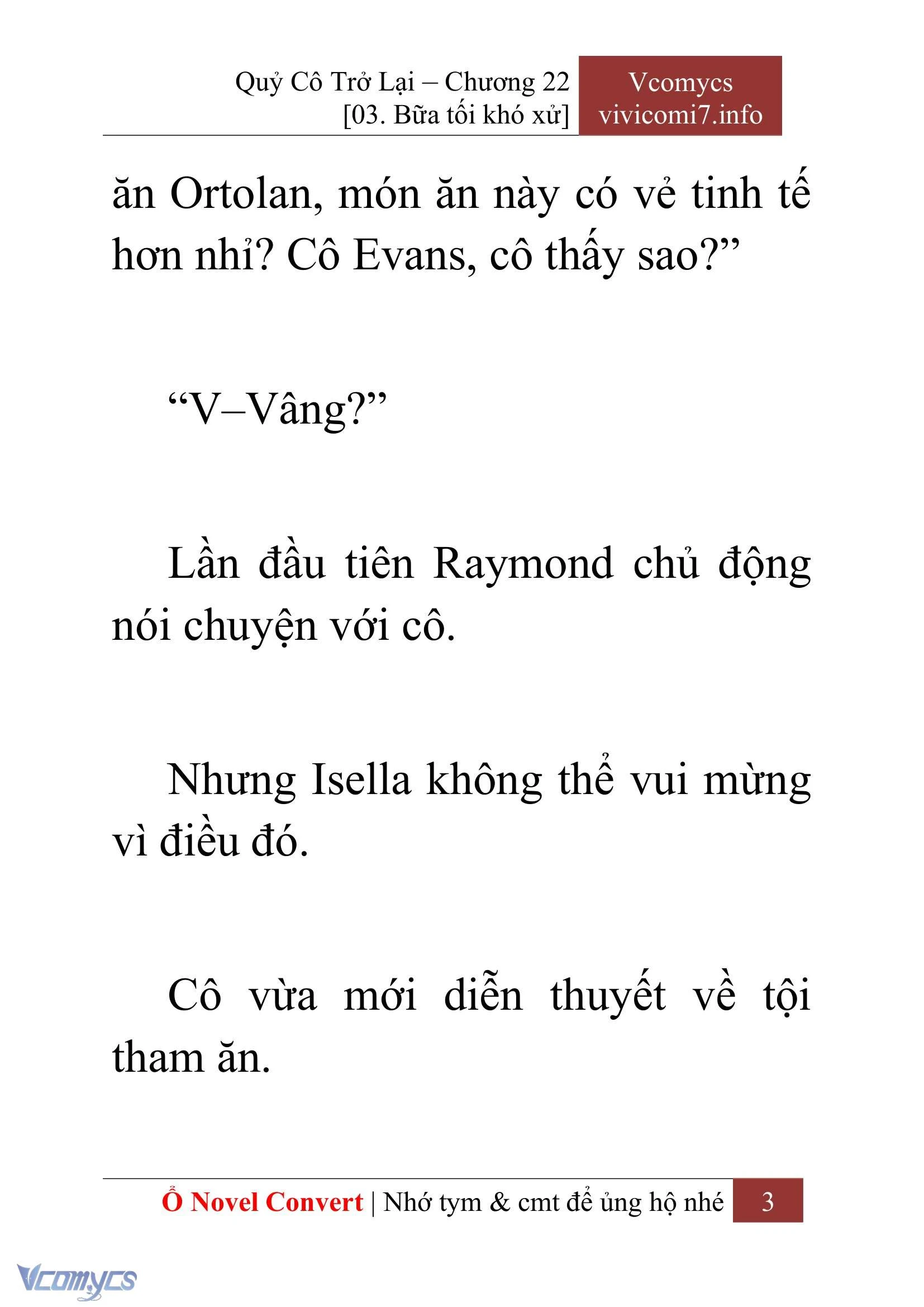 [Novel] Quý Cô Trở Lại Chapter  22 - 5