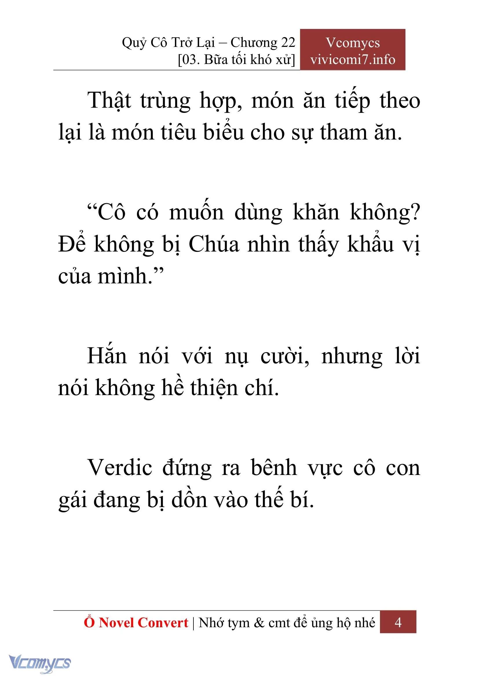 [Novel] Quý Cô Trở Lại Chapter  22 - 6