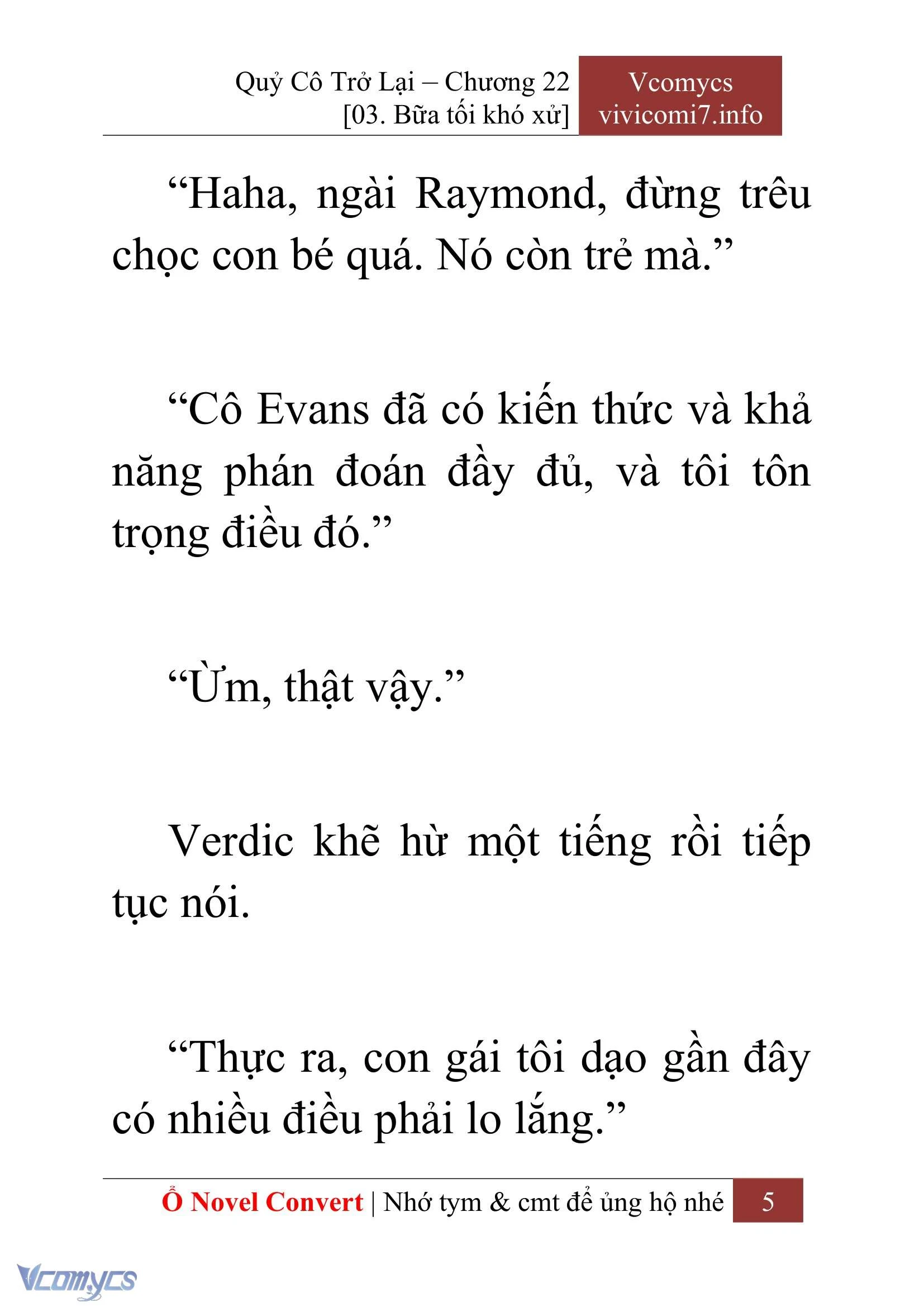 [Novel] Quý Cô Trở Lại Chapter  22 - 7