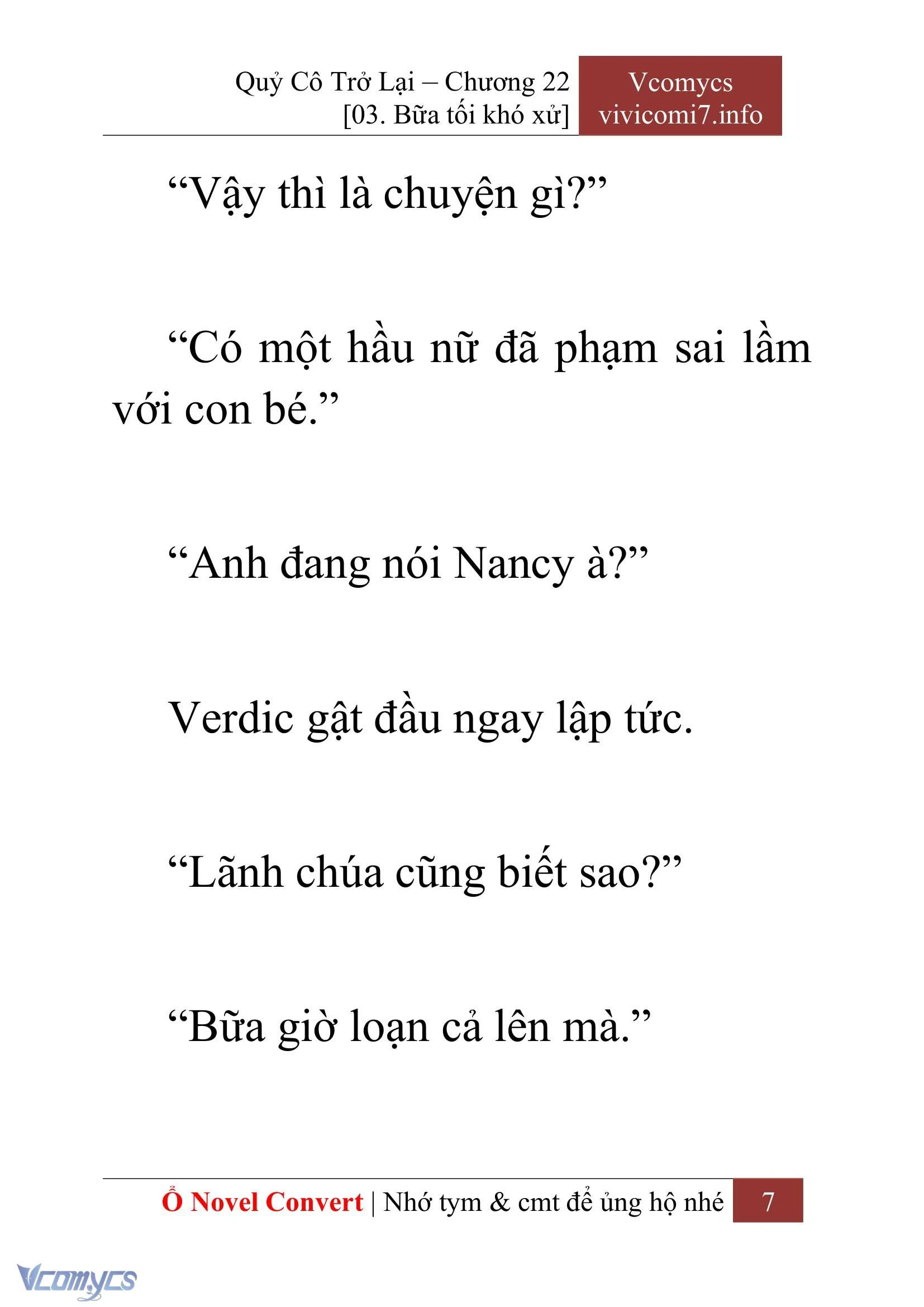 [Novel] Quý Cô Trở Lại Chapter  22 - 9