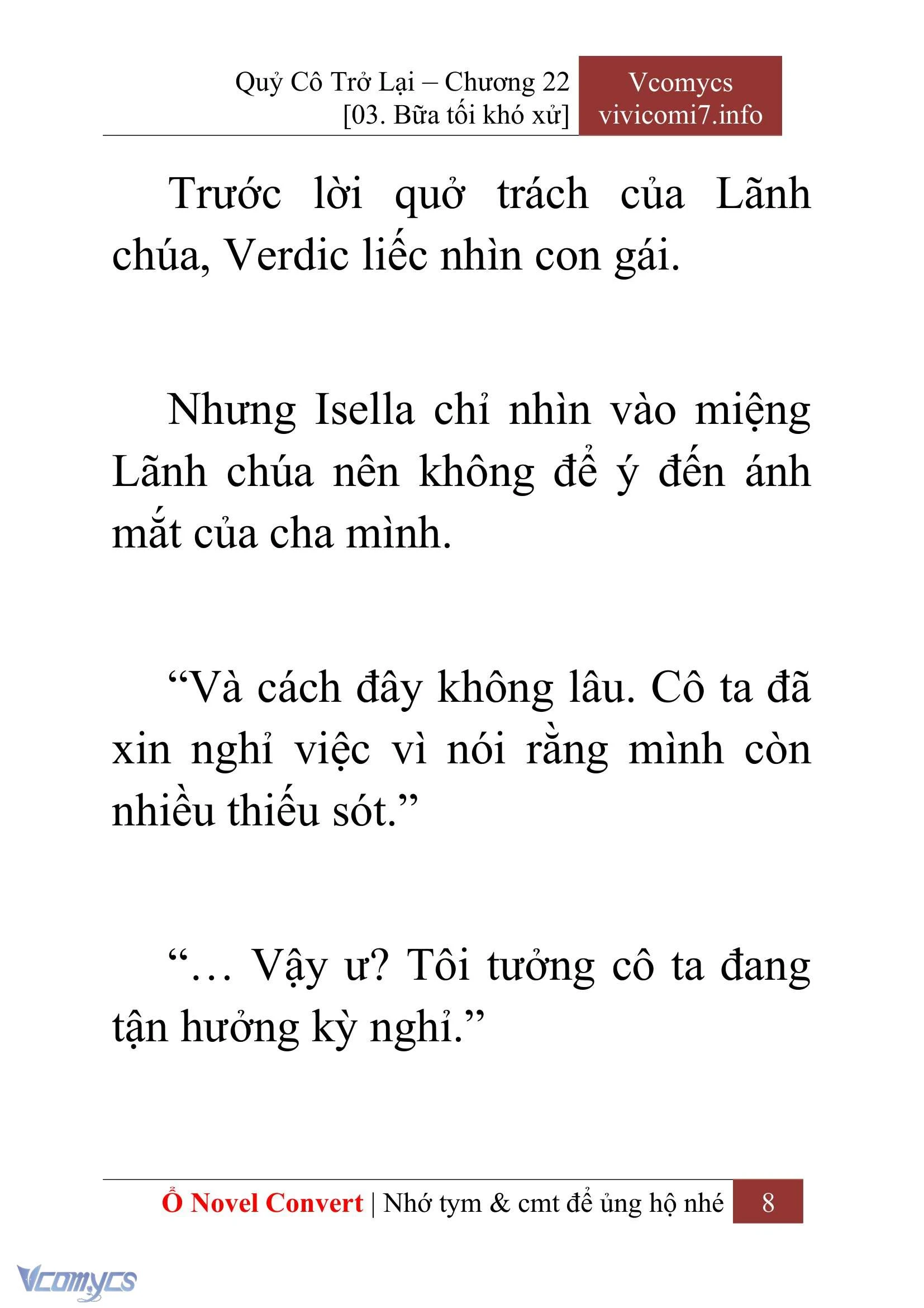 [Novel] Quý Cô Trở Lại Chapter  22 - 10
