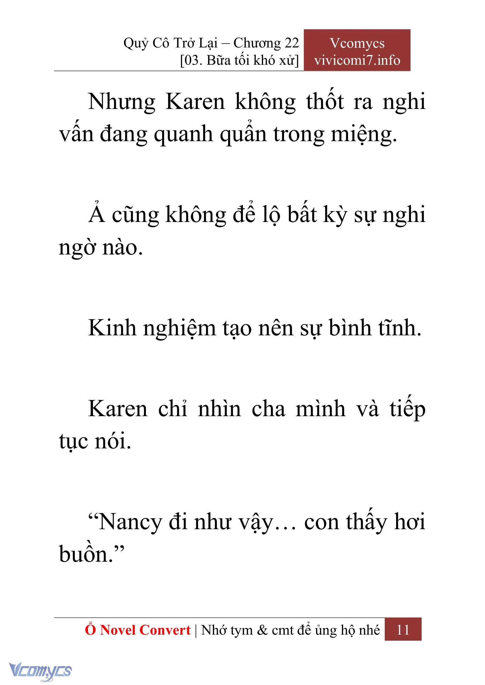 [Novel] Quý Cô Trở Lại Chapter  22 - 13