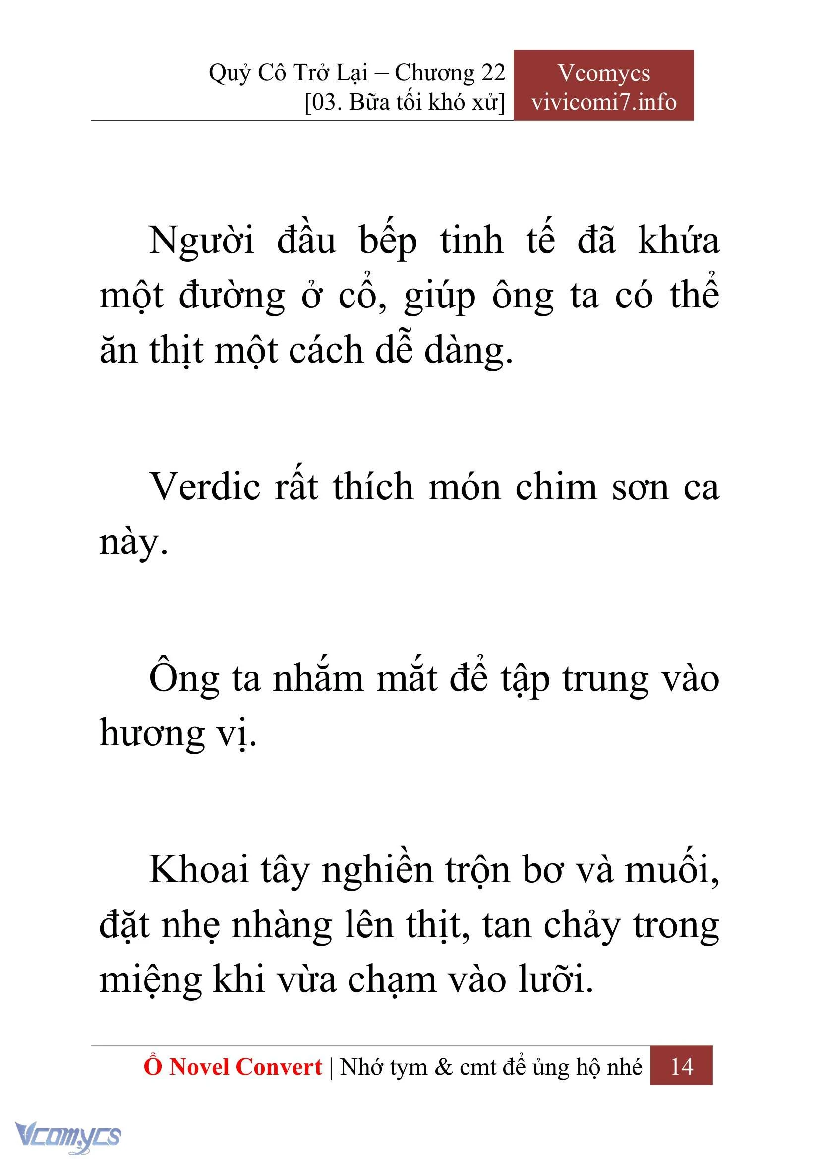 [Novel] Quý Cô Trở Lại Chapter  22 - 16