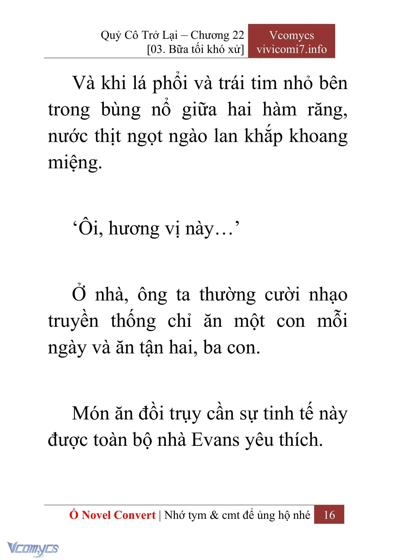 [Novel] Quý Cô Trở Lại Chapter  22 - 18