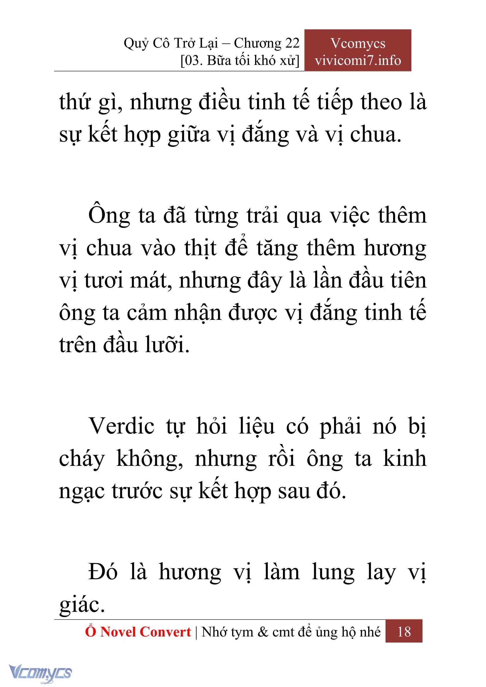[Novel] Quý Cô Trở Lại Chapter  22 - 20