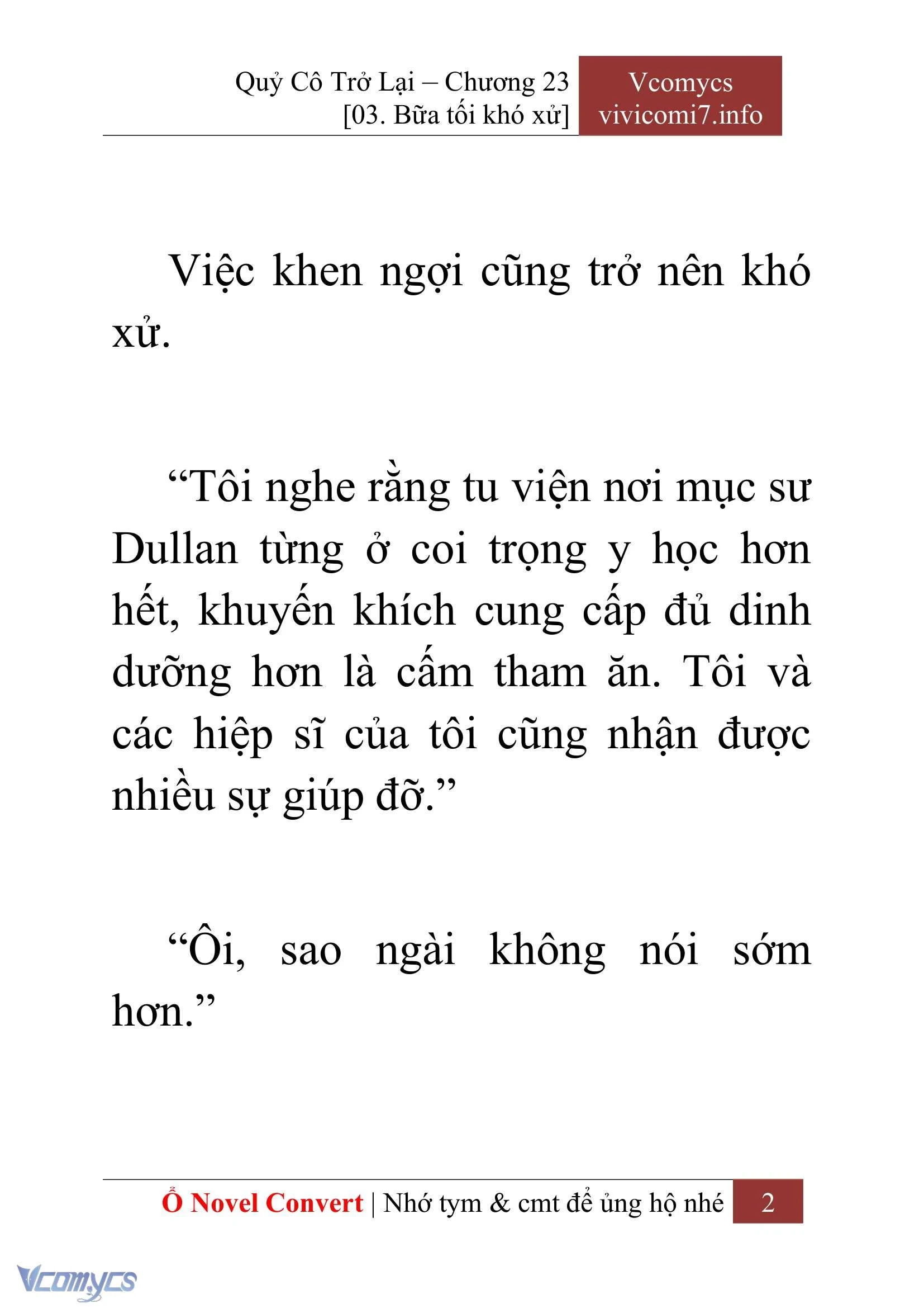 [Novel] Quý Cô Trở Lại Chapter  23 - 4