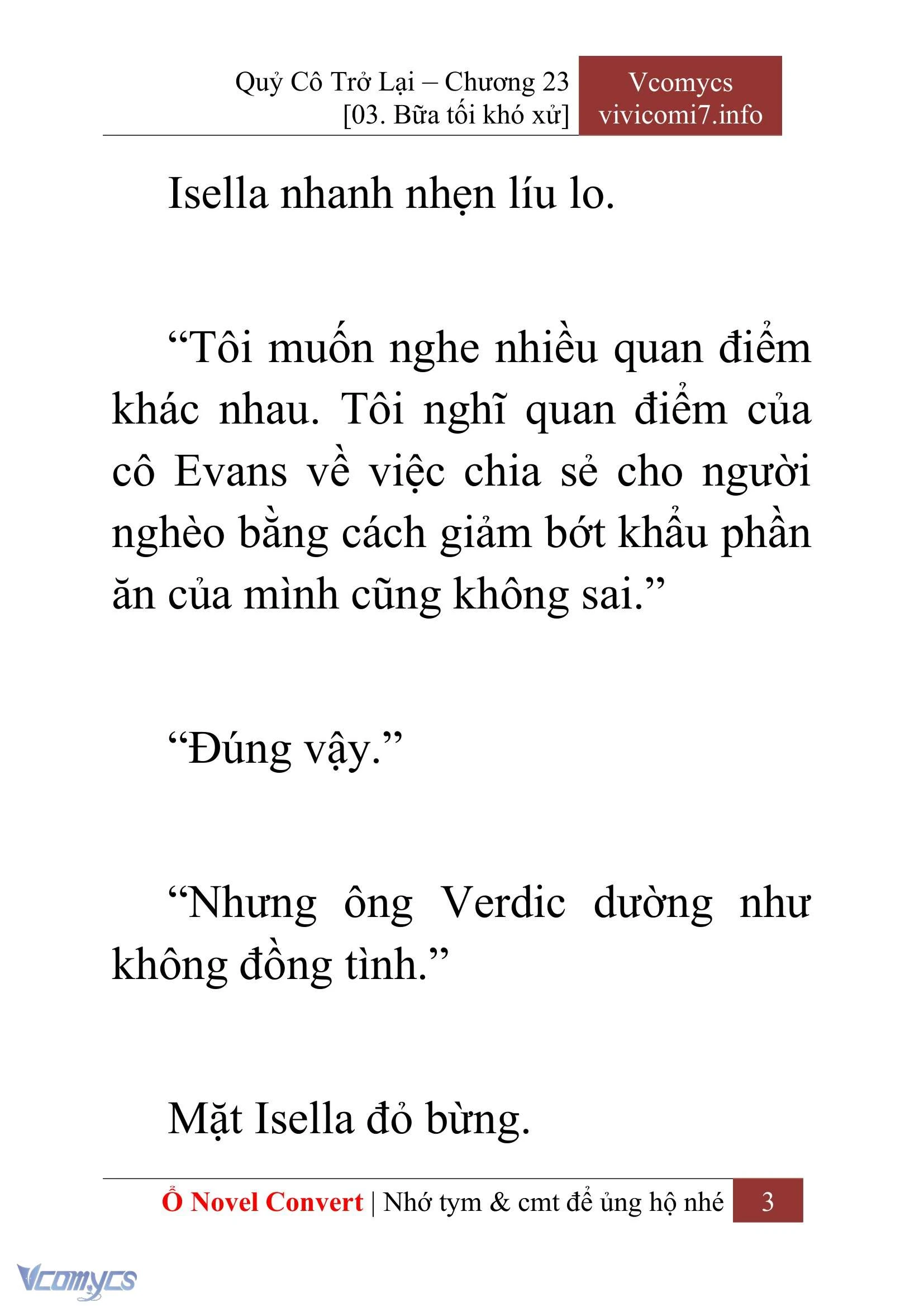 [Novel] Quý Cô Trở Lại Chapter  23 - 5