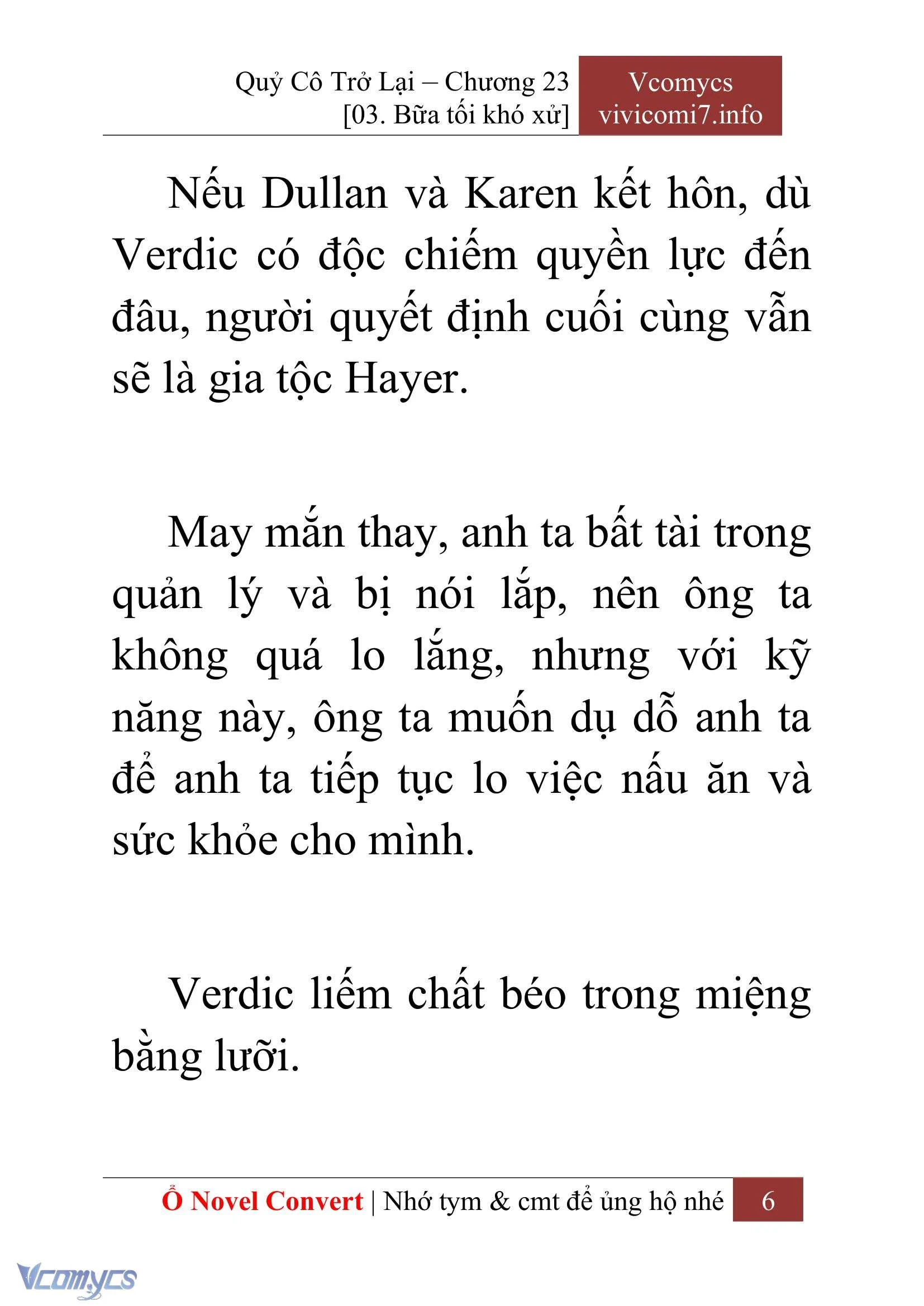 [Novel] Quý Cô Trở Lại Chapter  23 - 8