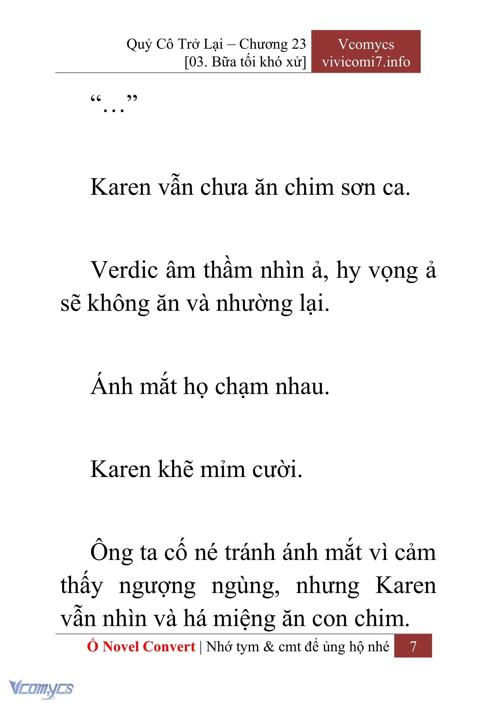 [Novel] Quý Cô Trở Lại Chapter  23 - 9