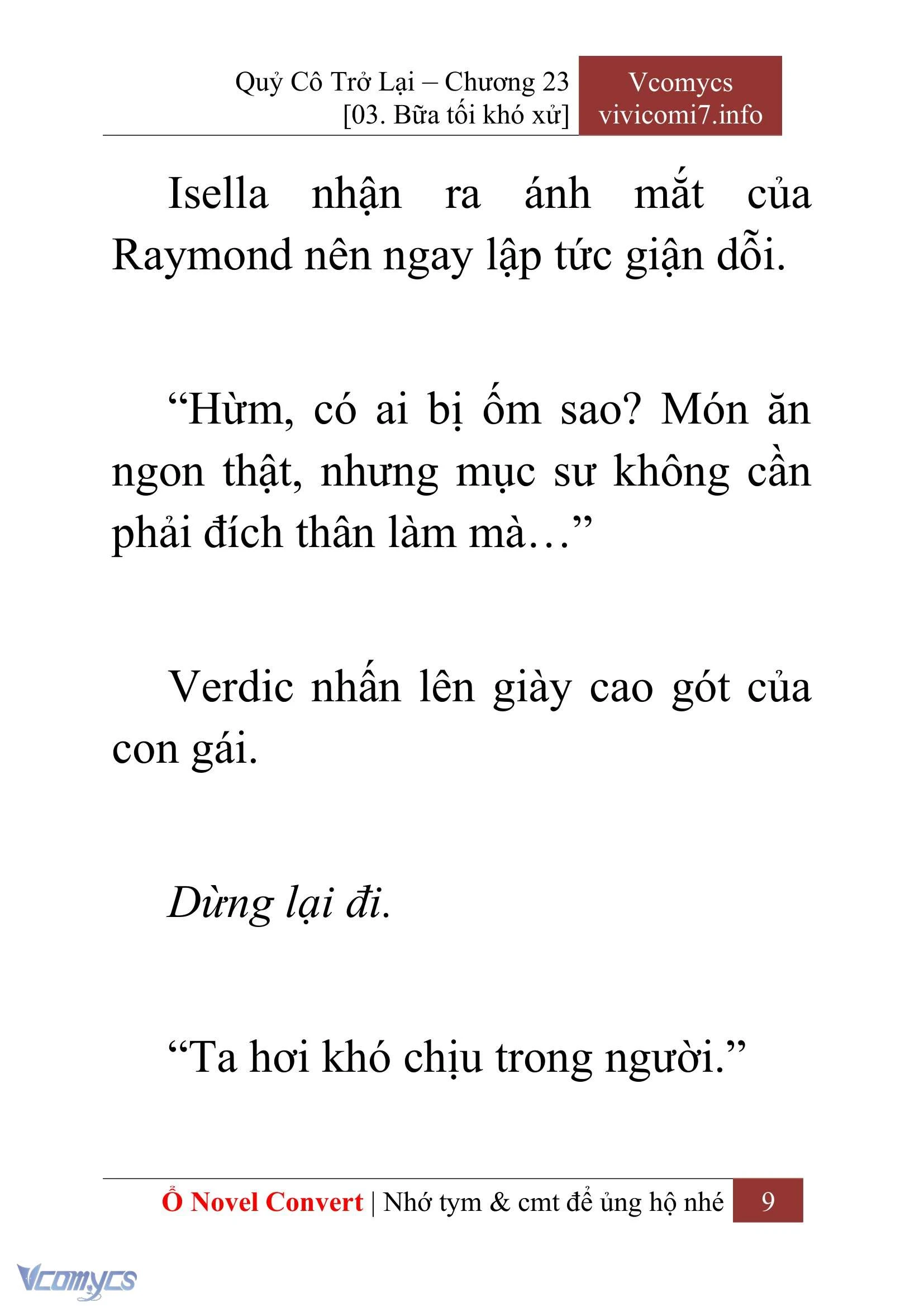 [Novel] Quý Cô Trở Lại Chapter  23 - 11