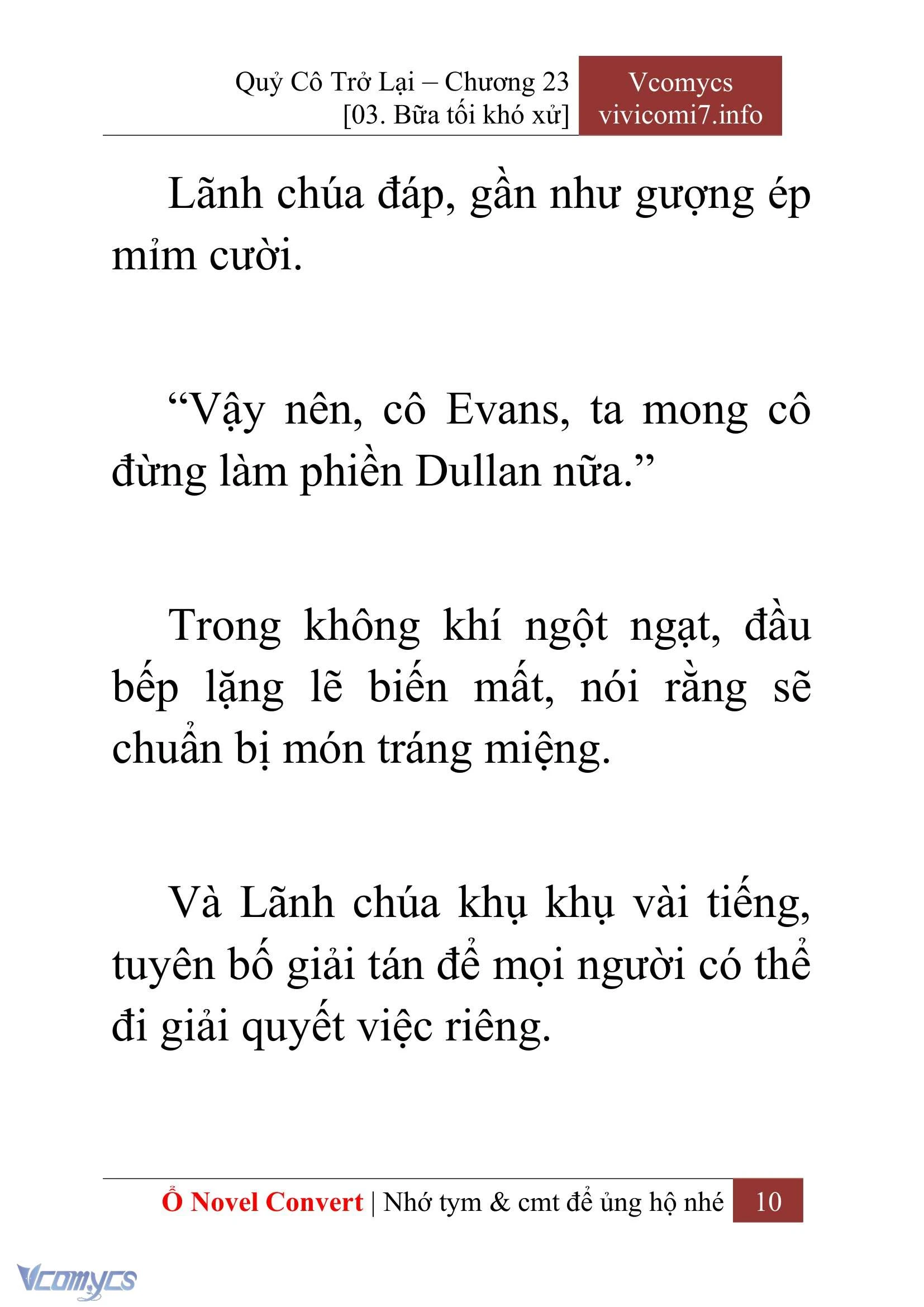 [Novel] Quý Cô Trở Lại Chapter  23 - 12