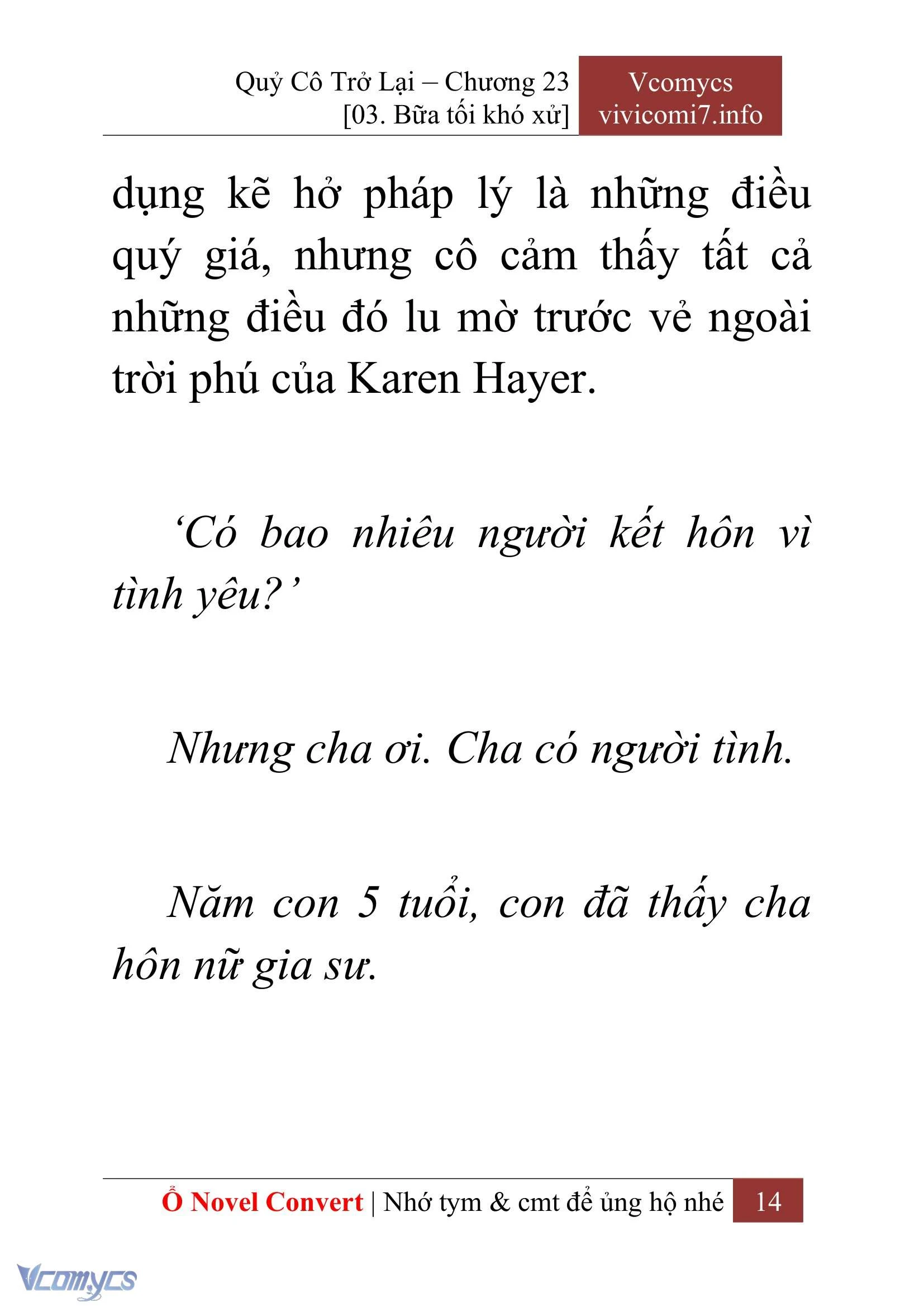 [Novel] Quý Cô Trở Lại Chapter  23 - 16