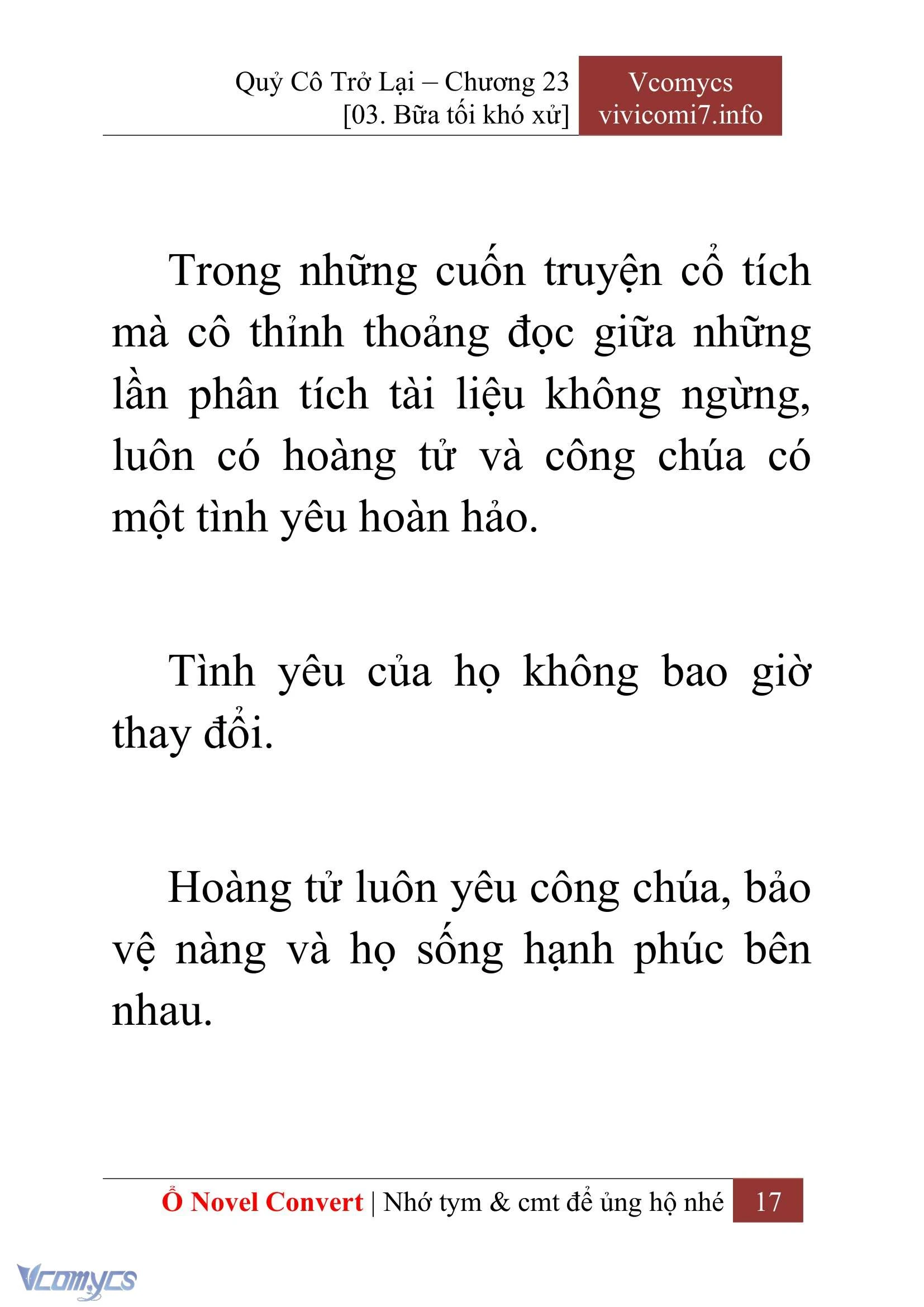 [Novel] Quý Cô Trở Lại Chapter  23 - 19