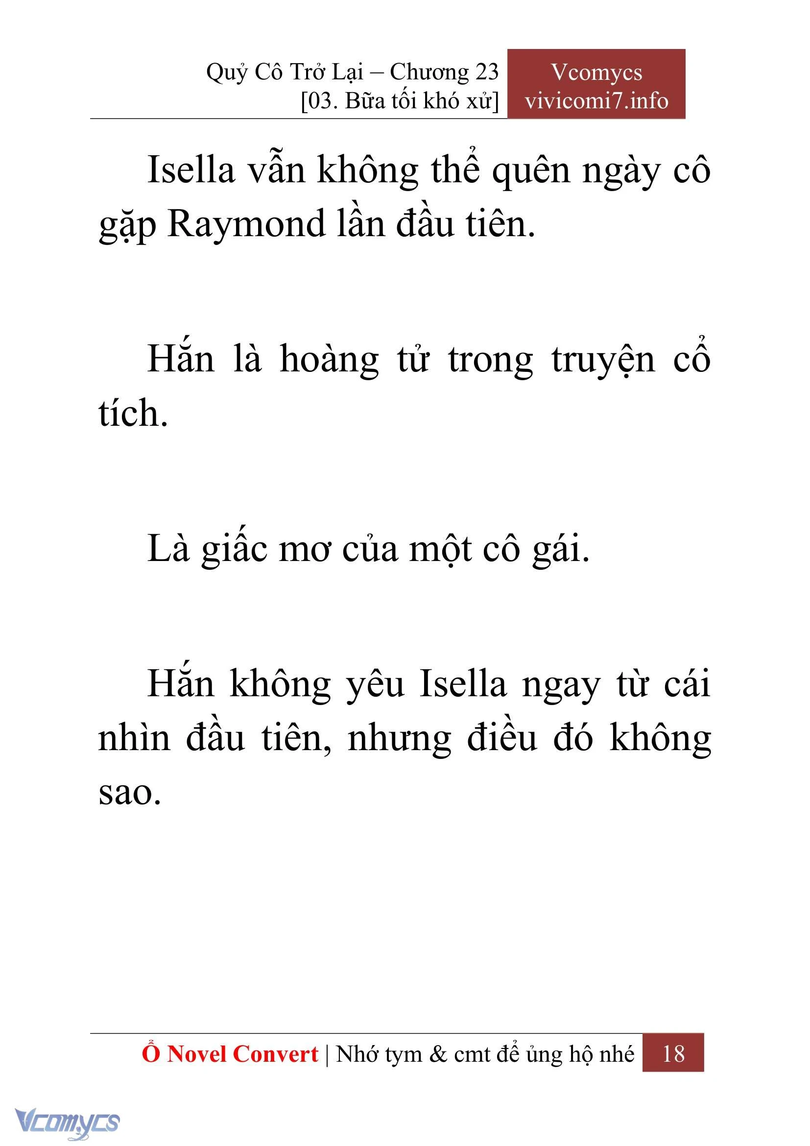 [Novel] Quý Cô Trở Lại Chapter  23 - 20