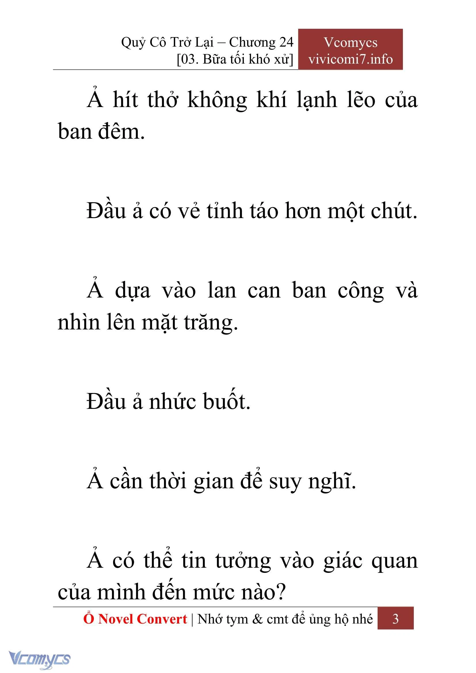 [Novel] Quý Cô Trở Lại Chapter  24 - 5