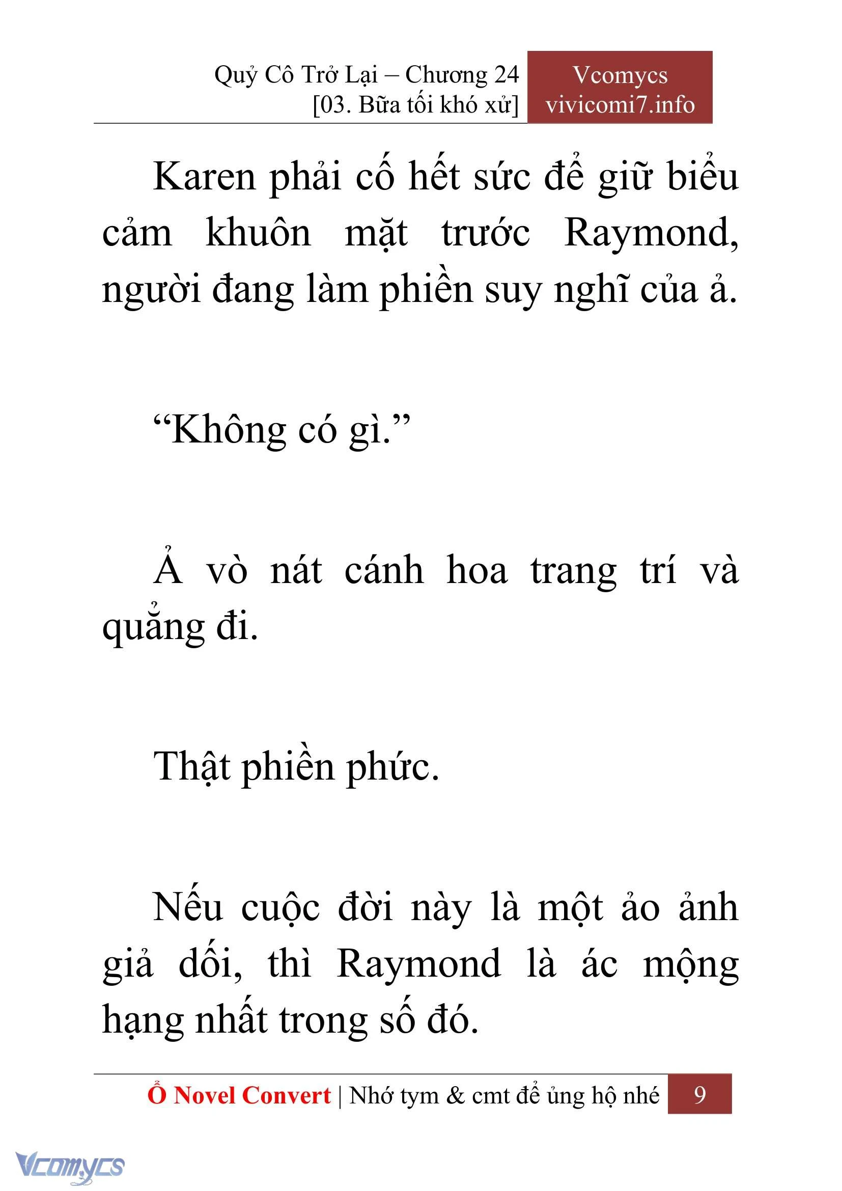 [Novel] Quý Cô Trở Lại Chapter  24 - 11