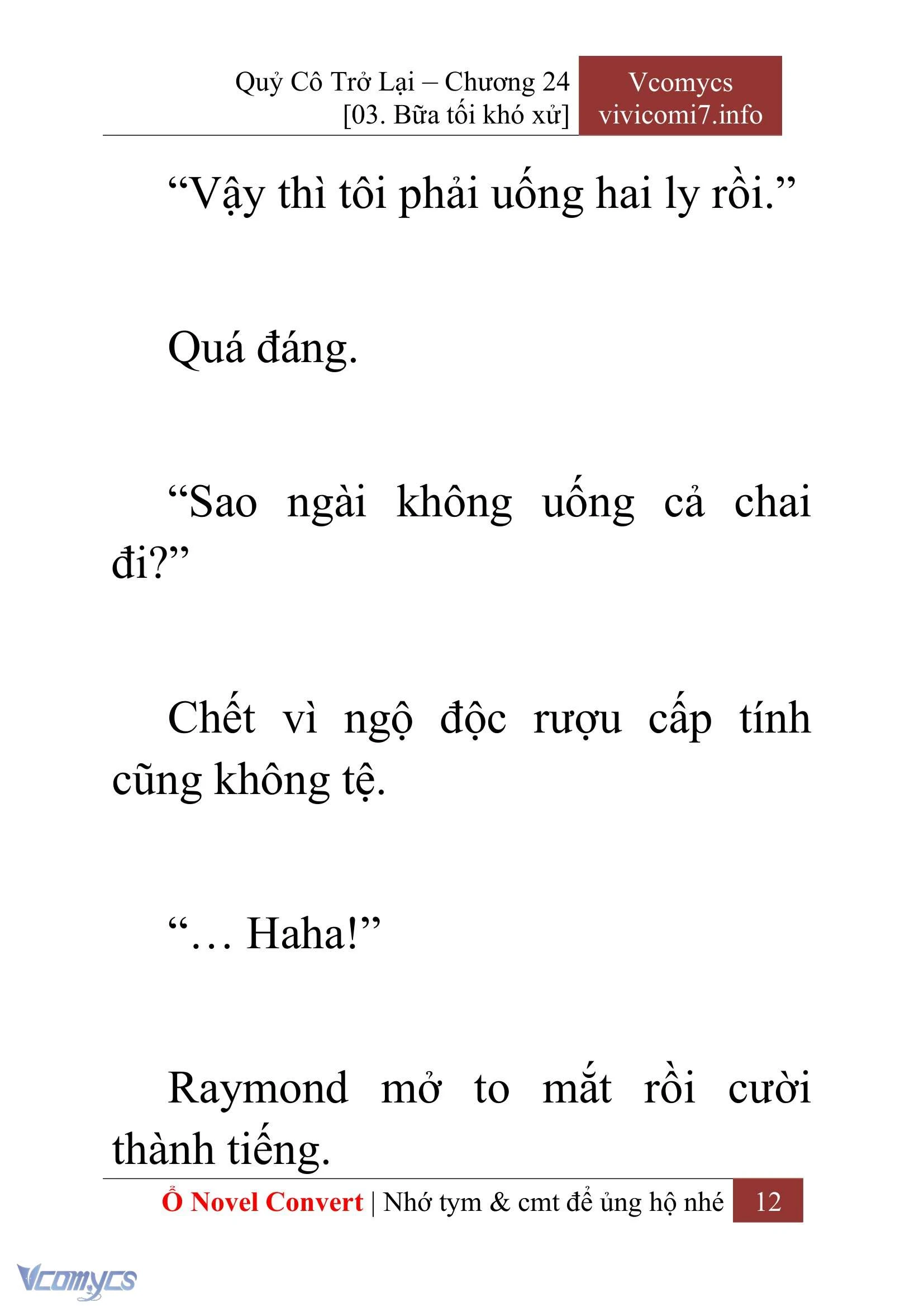 [Novel] Quý Cô Trở Lại Chapter  24 - 14