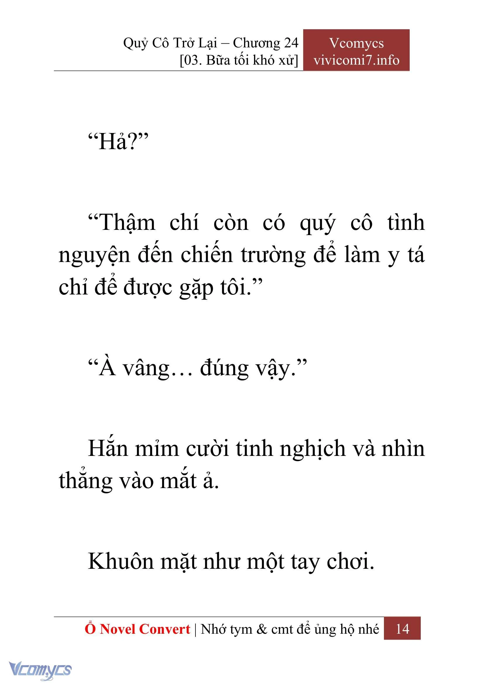 [Novel] Quý Cô Trở Lại Chapter  24 - 16