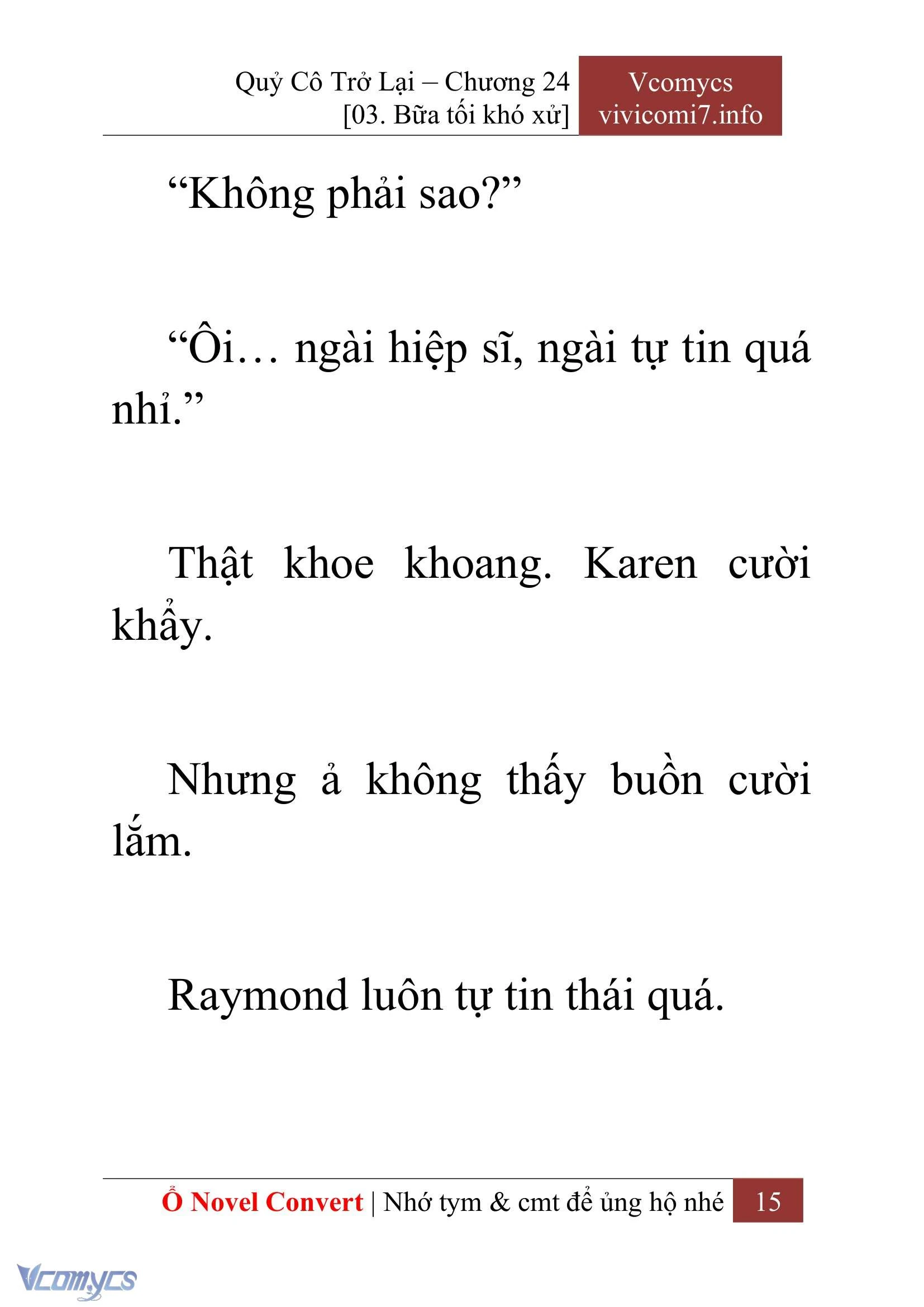[Novel] Quý Cô Trở Lại Chapter  24 - 17