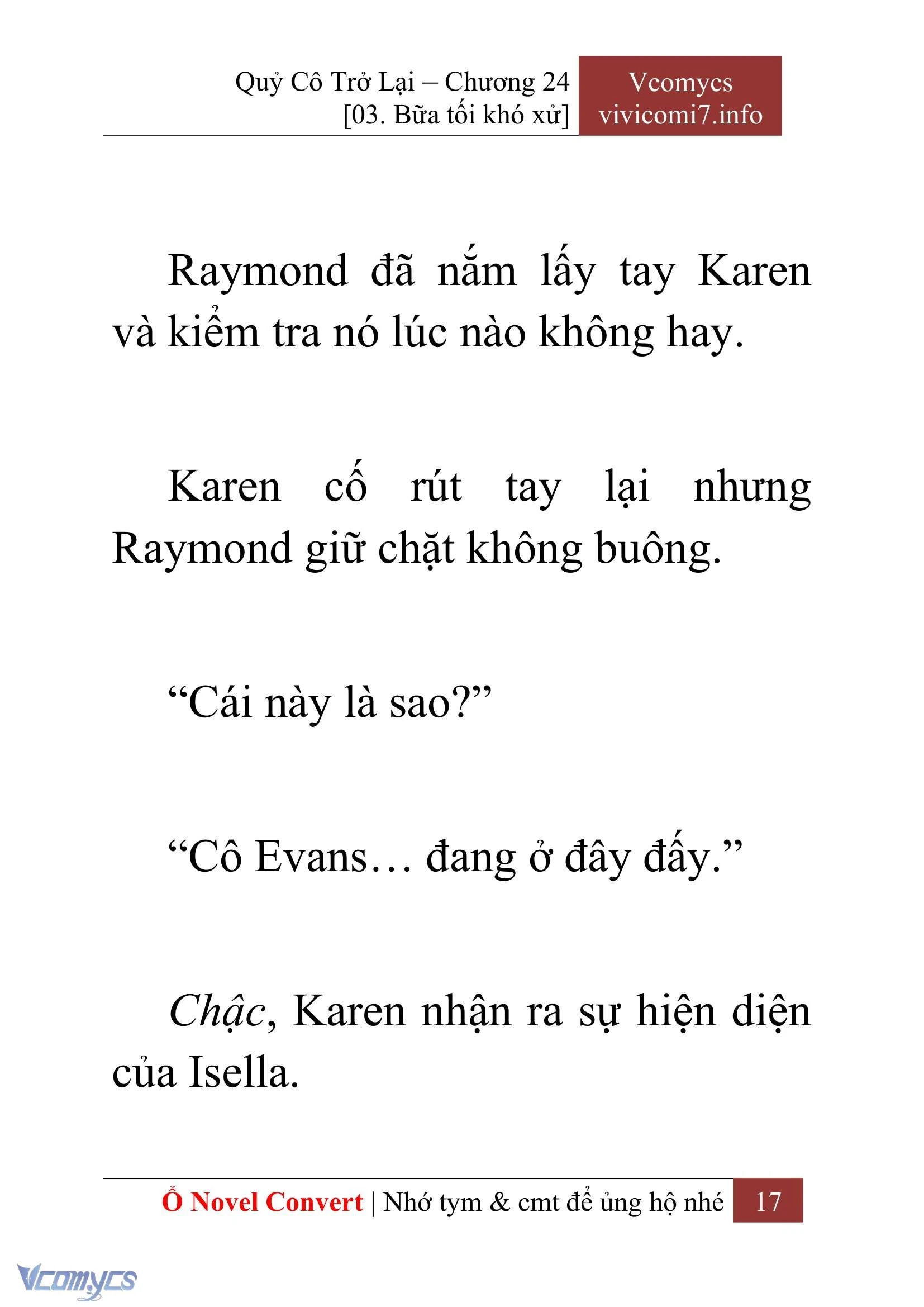 [Novel] Quý Cô Trở Lại Chapter  24 - 19