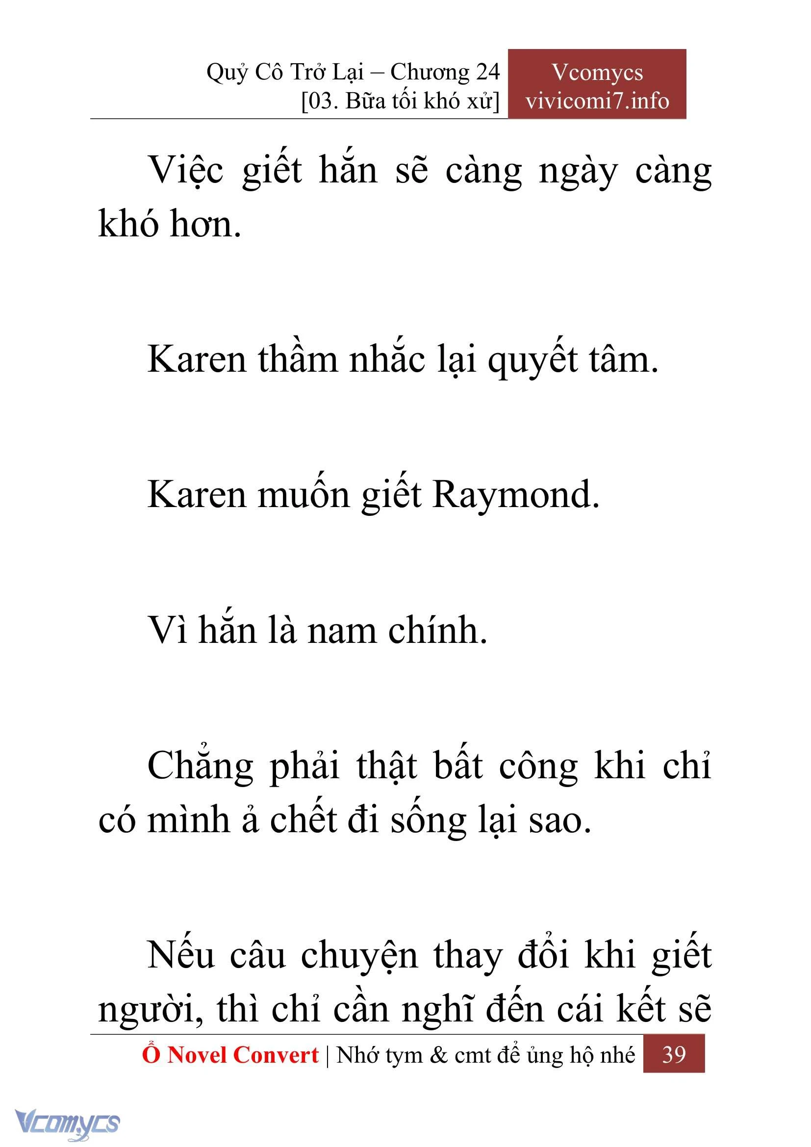 [Novel] Quý Cô Trở Lại Chapter  24 - 41