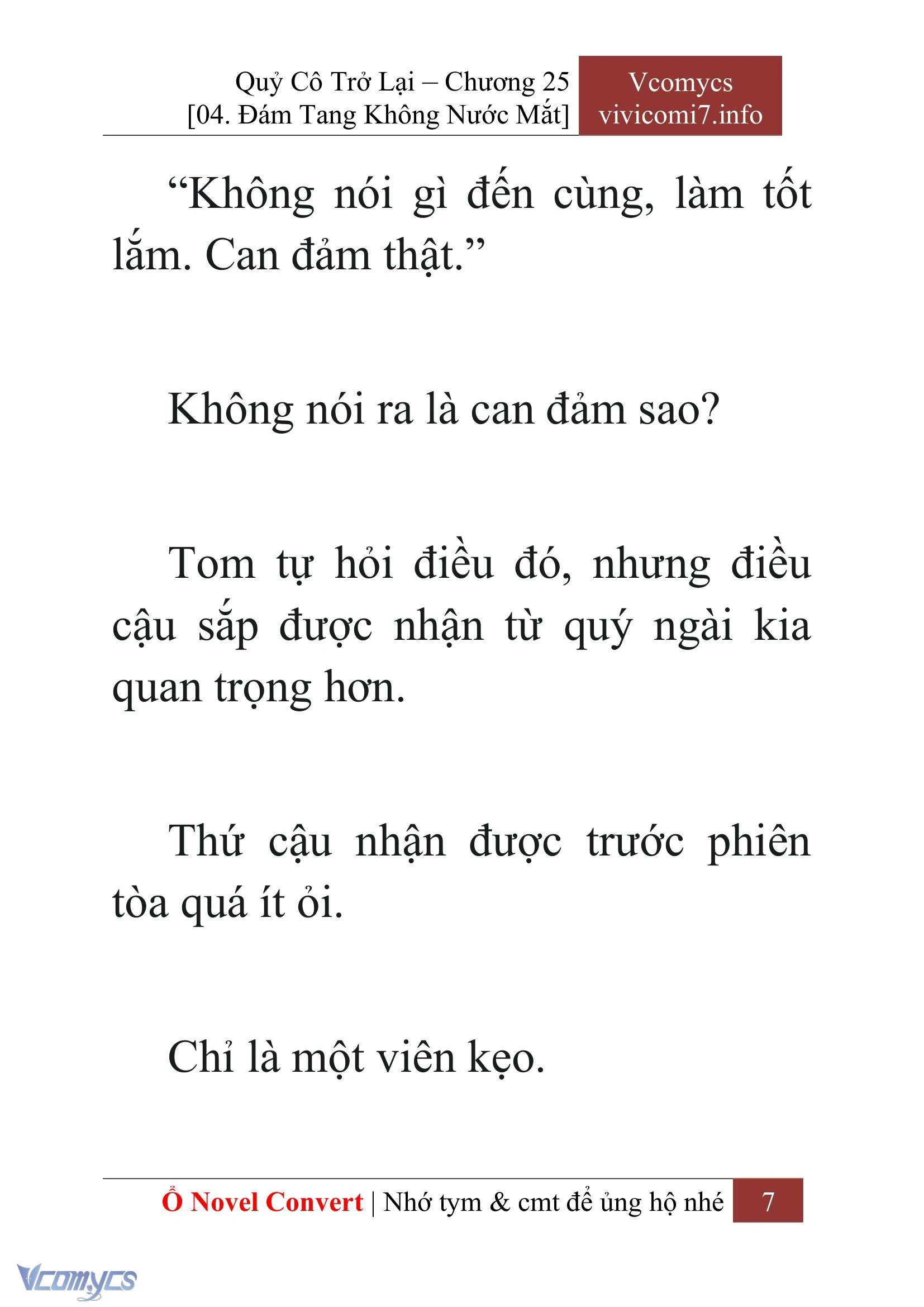 [Novel] Quý Cô Trở Lại Chapter  25 - 9