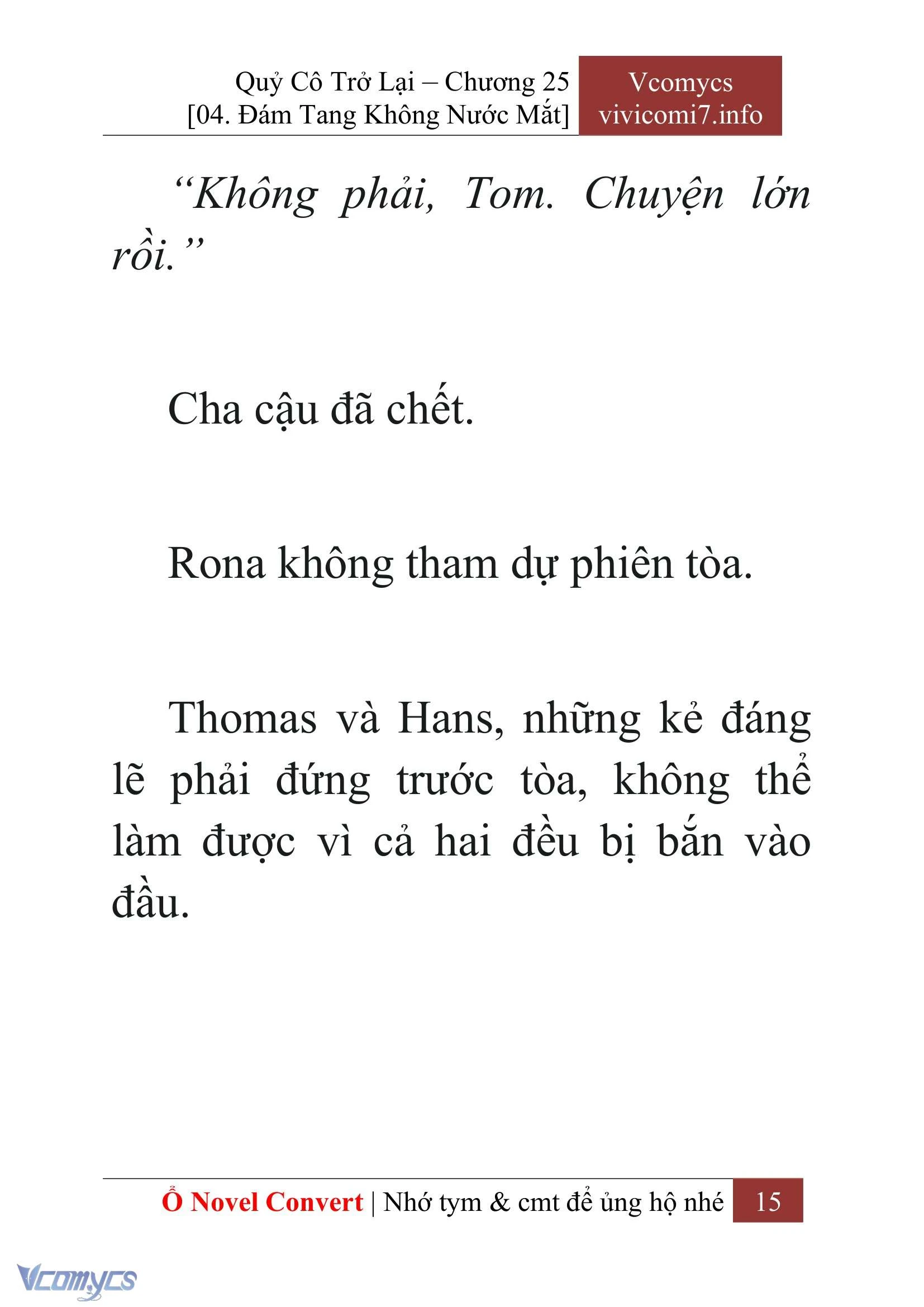 [Novel] Quý Cô Trở Lại Chapter  25 - 17