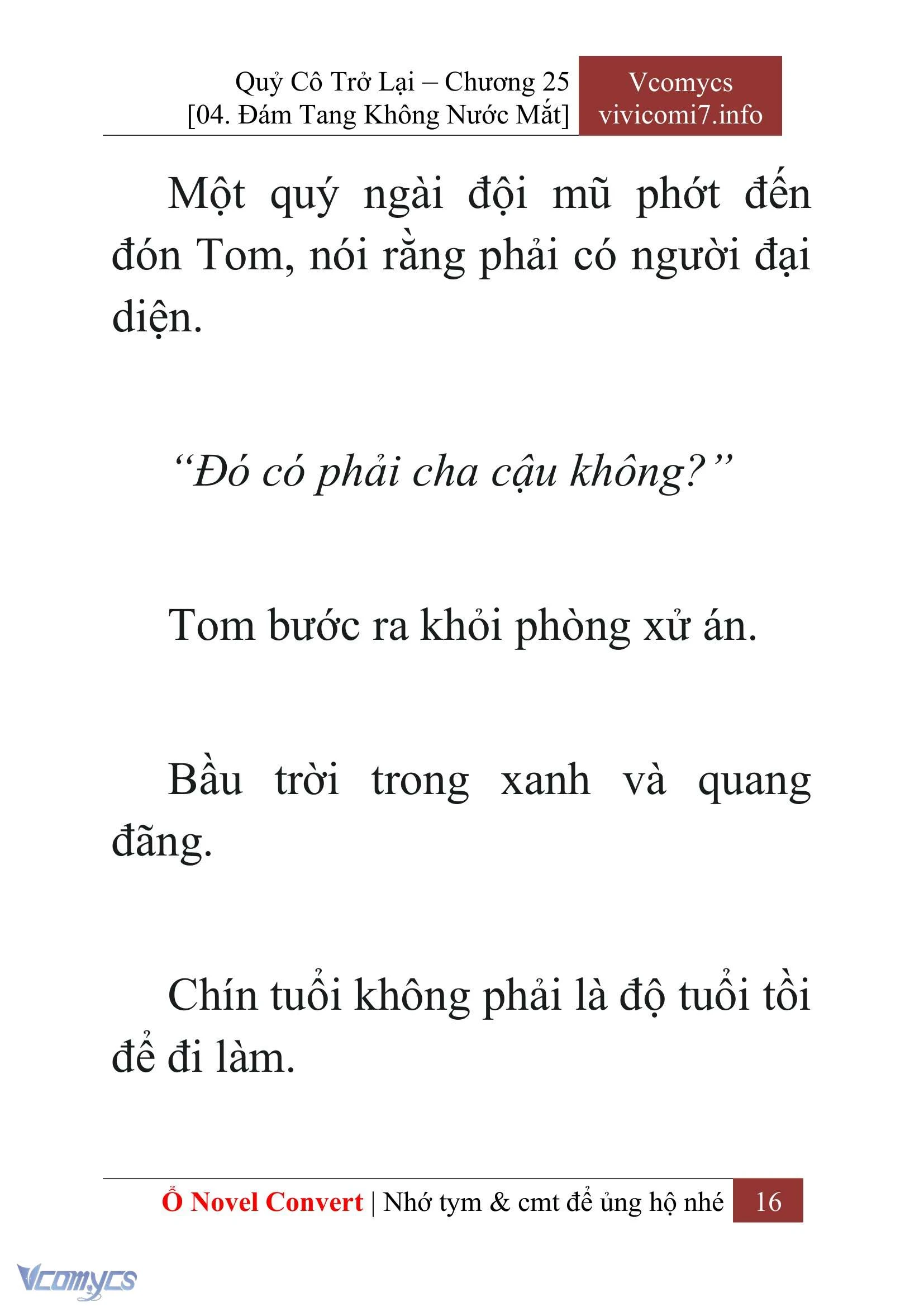 [Novel] Quý Cô Trở Lại Chapter  25 - 18