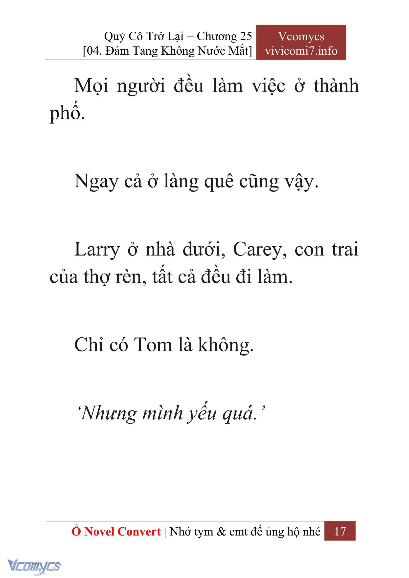 [Novel] Quý Cô Trở Lại Chapter  25 - 19