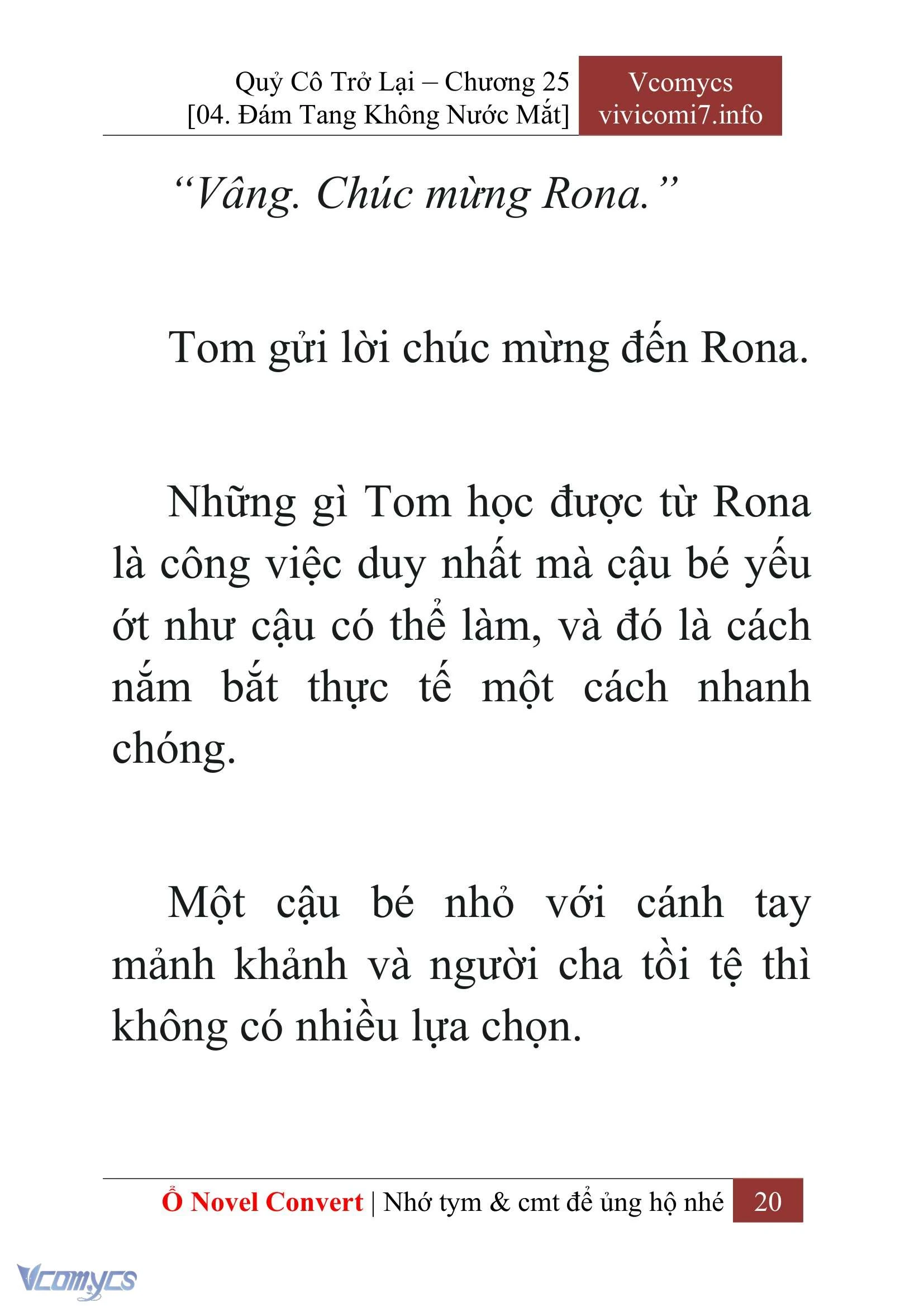 [Novel] Quý Cô Trở Lại Chapter  25 - 22