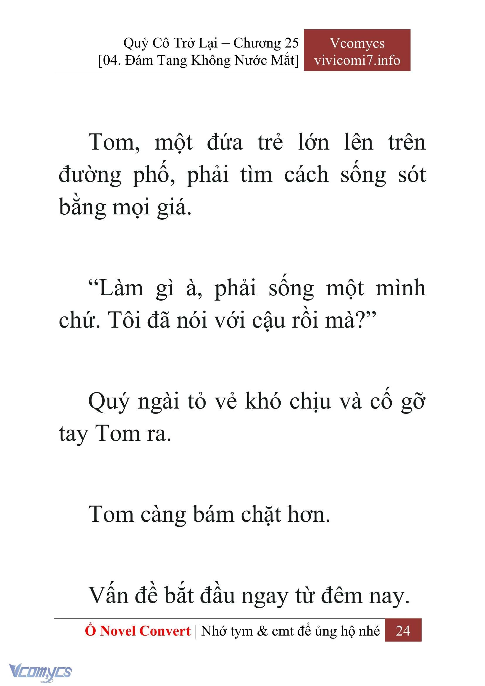 [Novel] Quý Cô Trở Lại Chapter  25 - 26