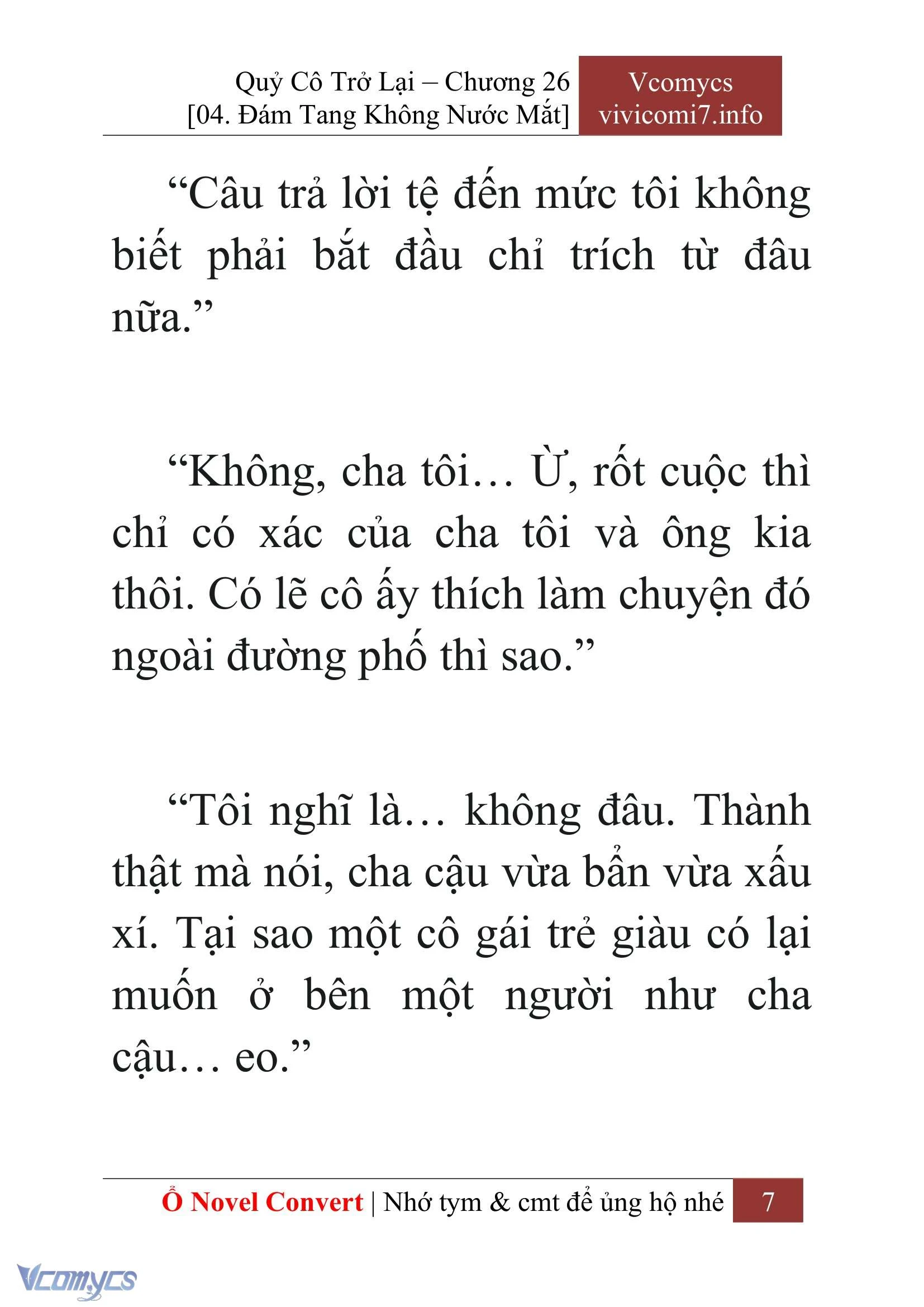 [Novel] Quý Cô Trở Lại Chapter  26 - 9