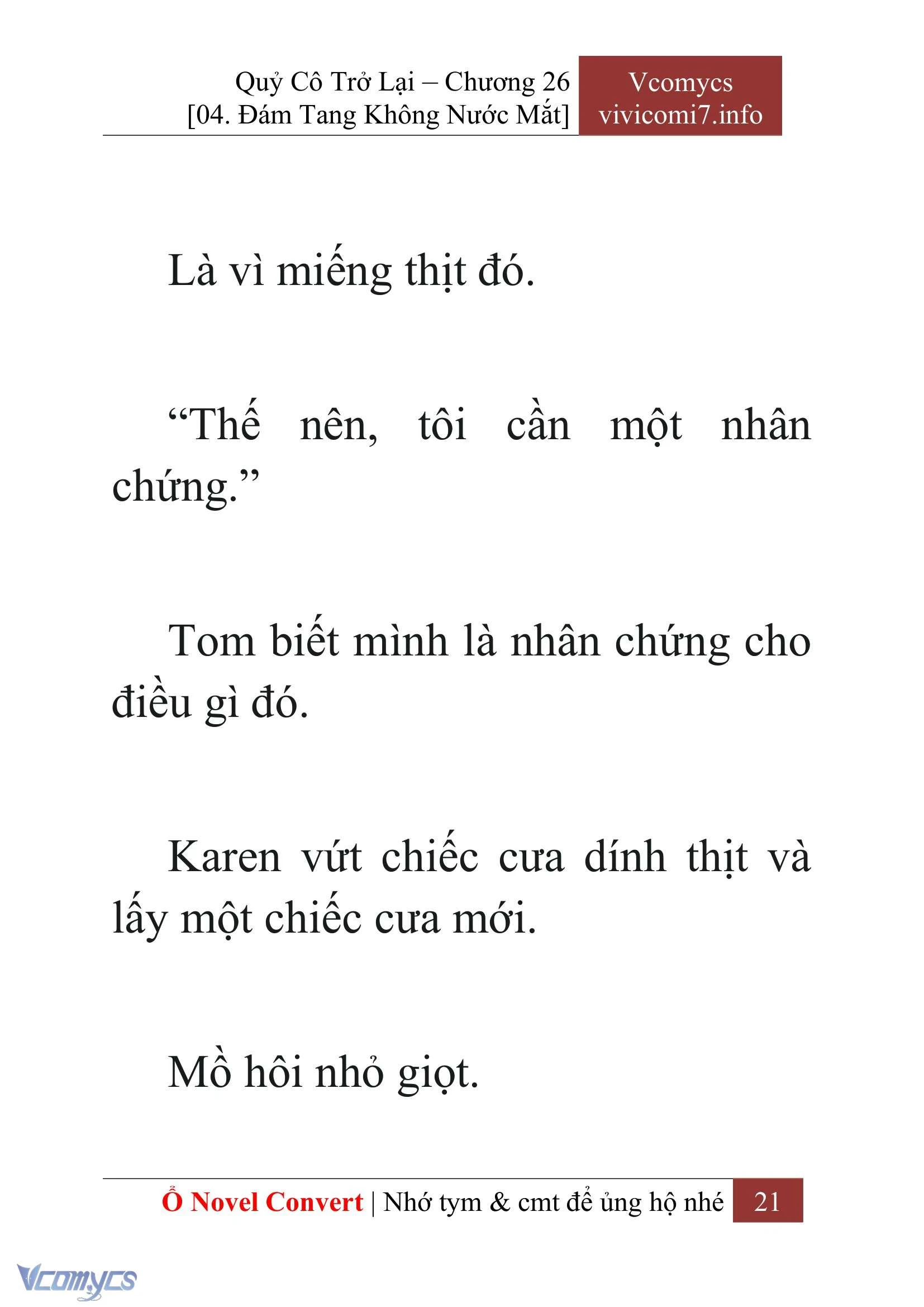 [Novel] Quý Cô Trở Lại Chapter  26 - 23