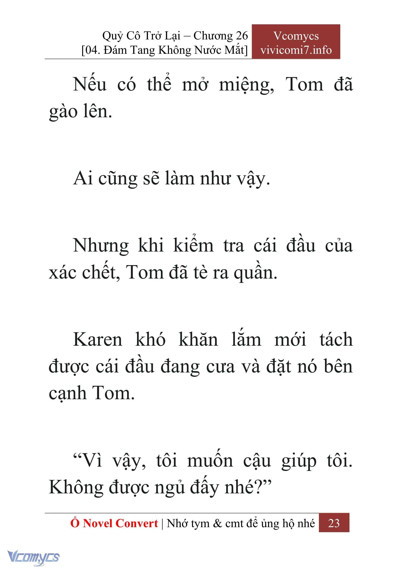 [Novel] Quý Cô Trở Lại Chapter  26 - 25
