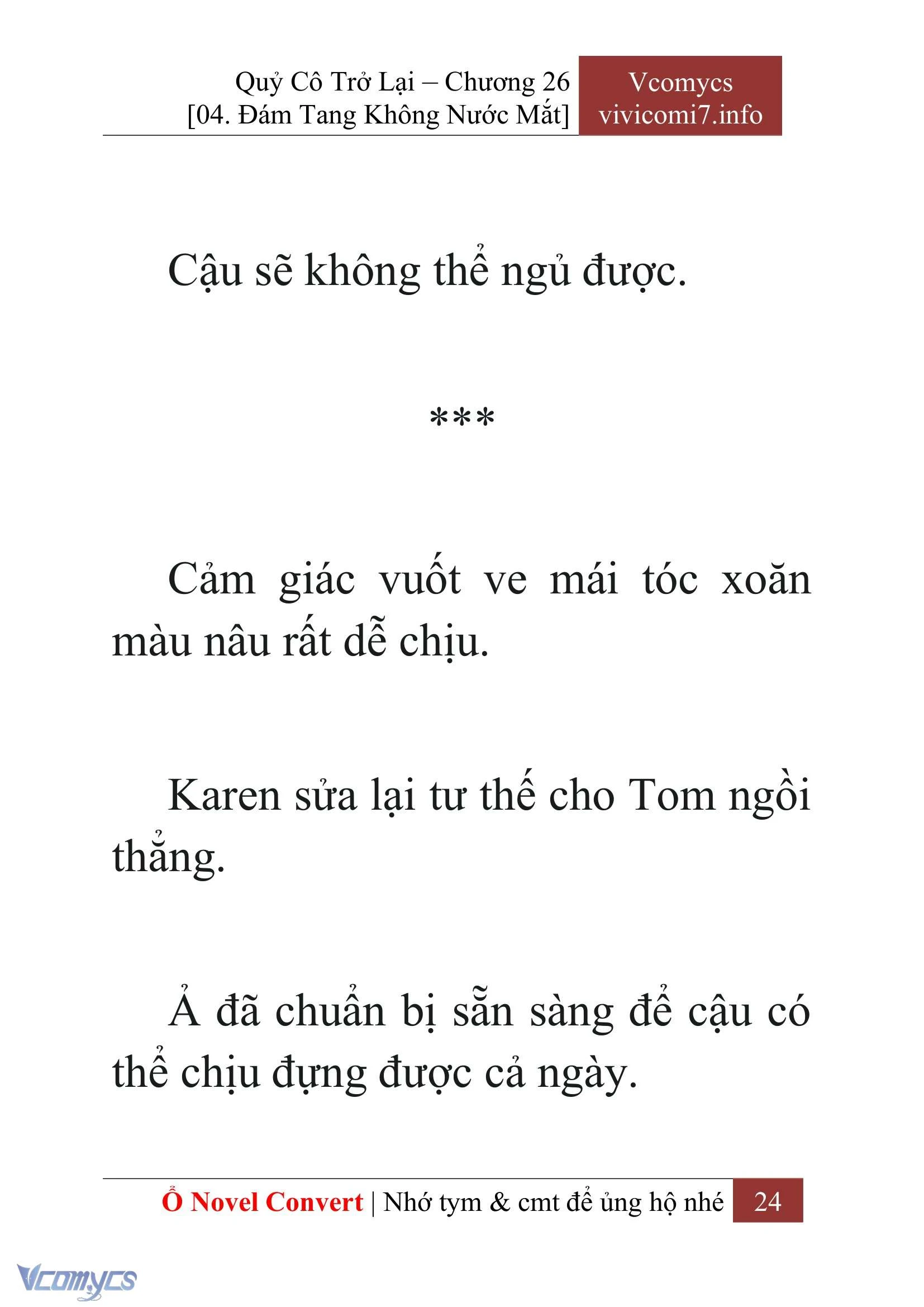 [Novel] Quý Cô Trở Lại Chapter  26 - 26