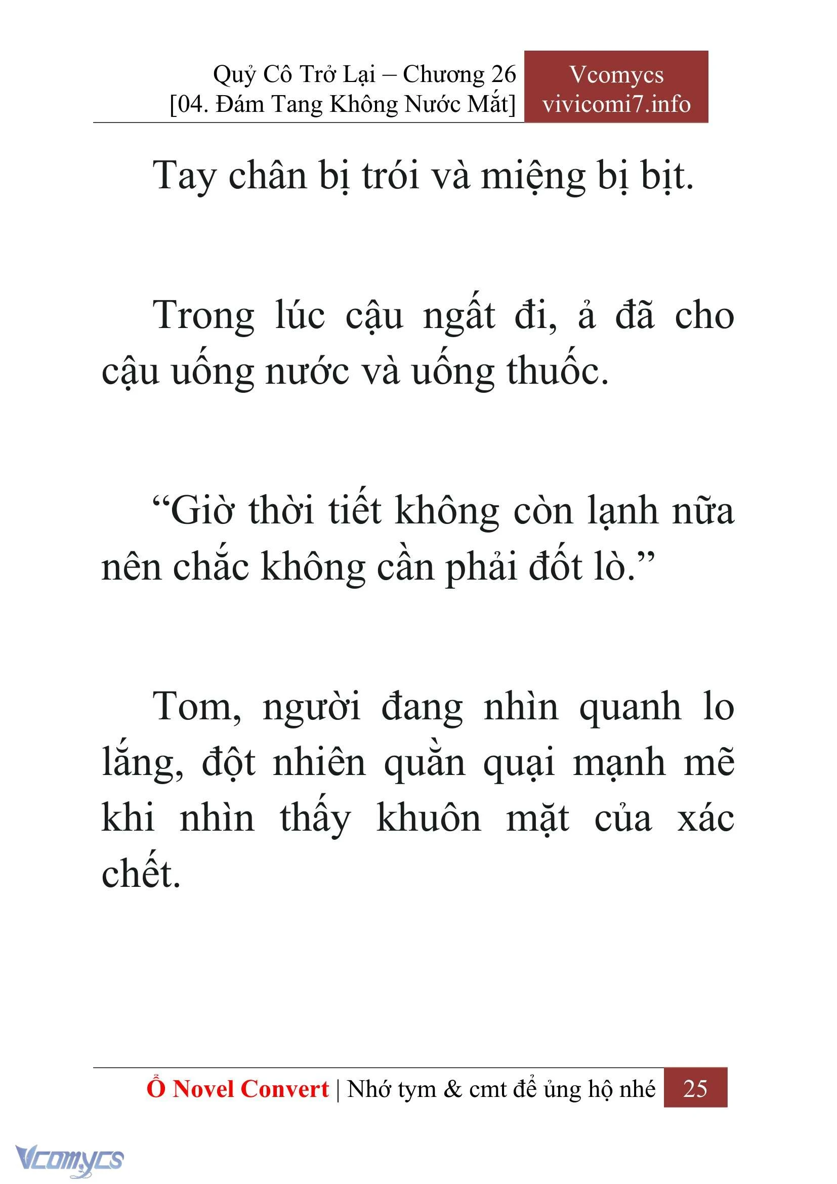 [Novel] Quý Cô Trở Lại Chapter  26 - 27