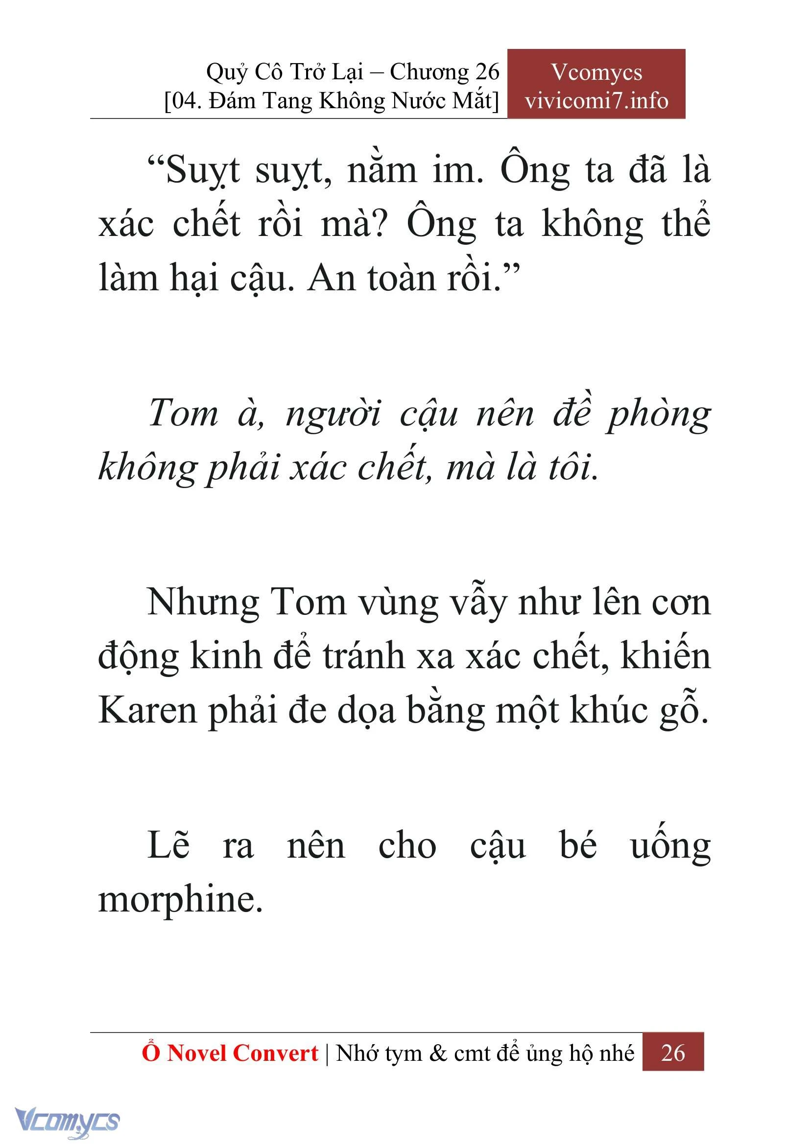 [Novel] Quý Cô Trở Lại Chapter  26 - 28