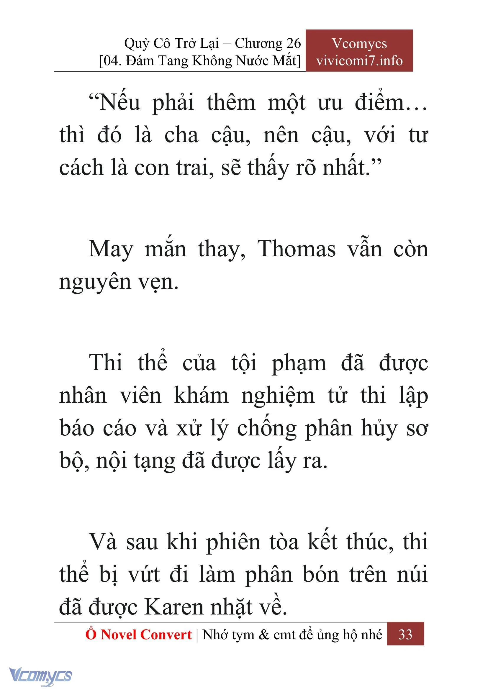 [Novel] Quý Cô Trở Lại Chapter  26 - 35