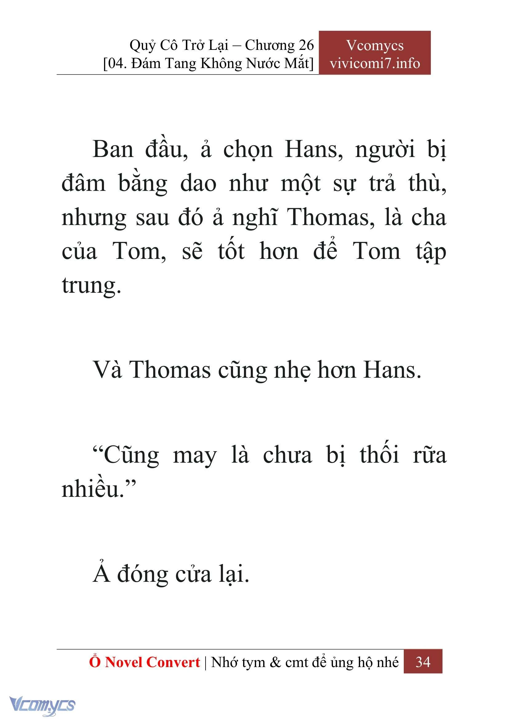 [Novel] Quý Cô Trở Lại Chapter  26 - 36
