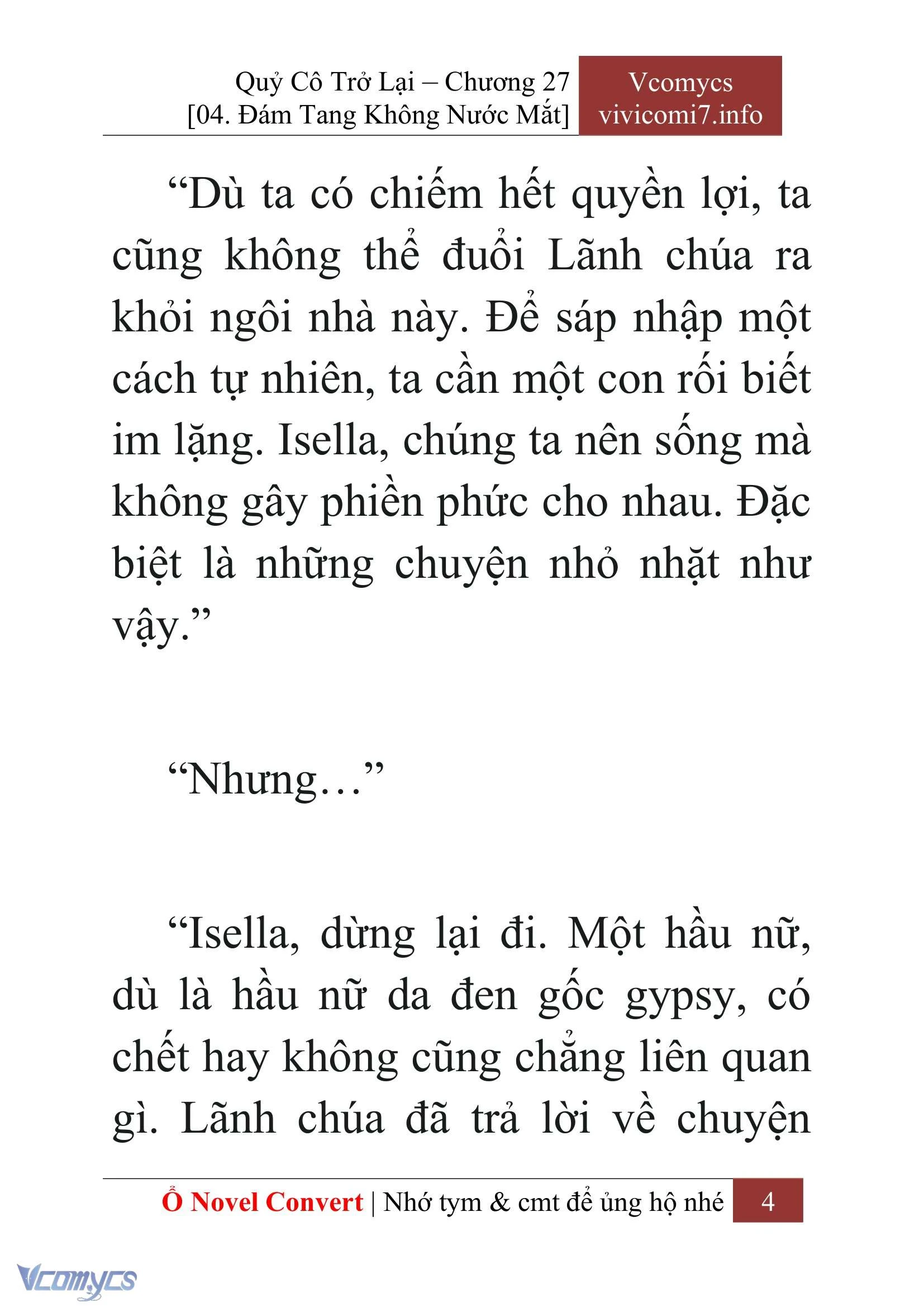 [Novel] Quý Cô Trở Lại Chapter  27 - 6