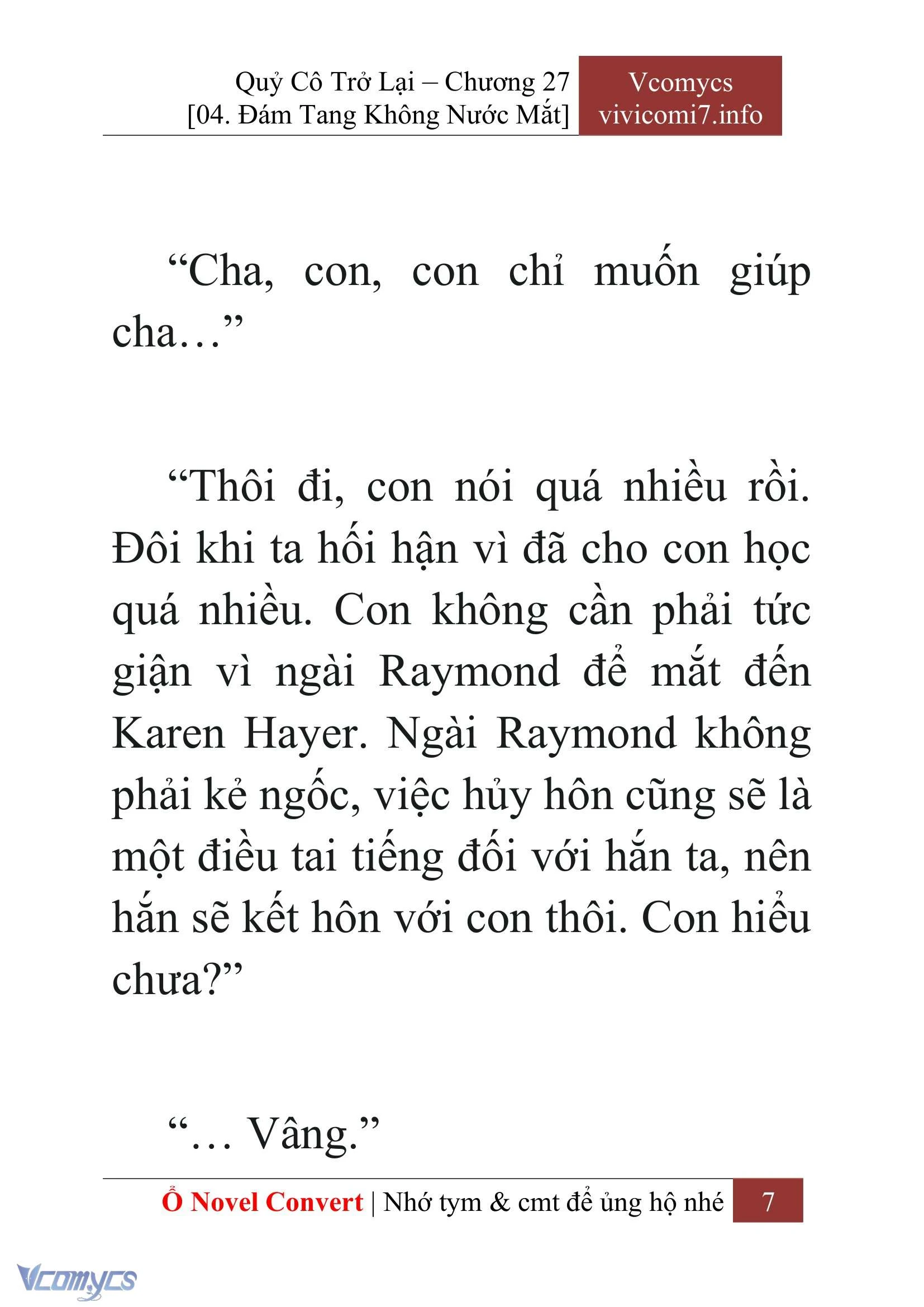 [Novel] Quý Cô Trở Lại Chapter  27 - 9