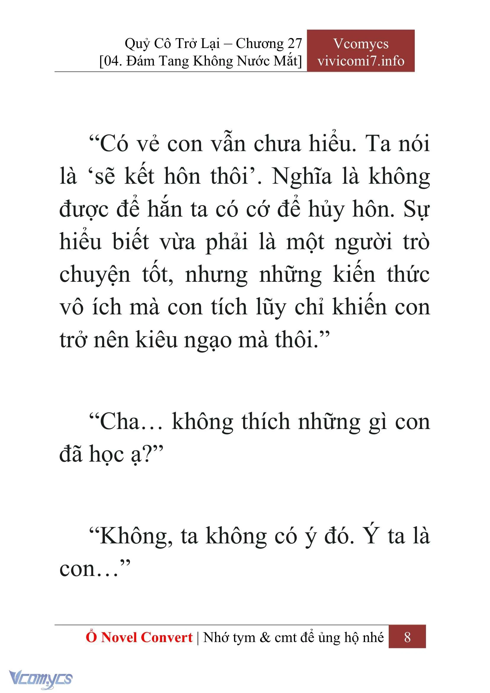 [Novel] Quý Cô Trở Lại Chapter  27 - 10