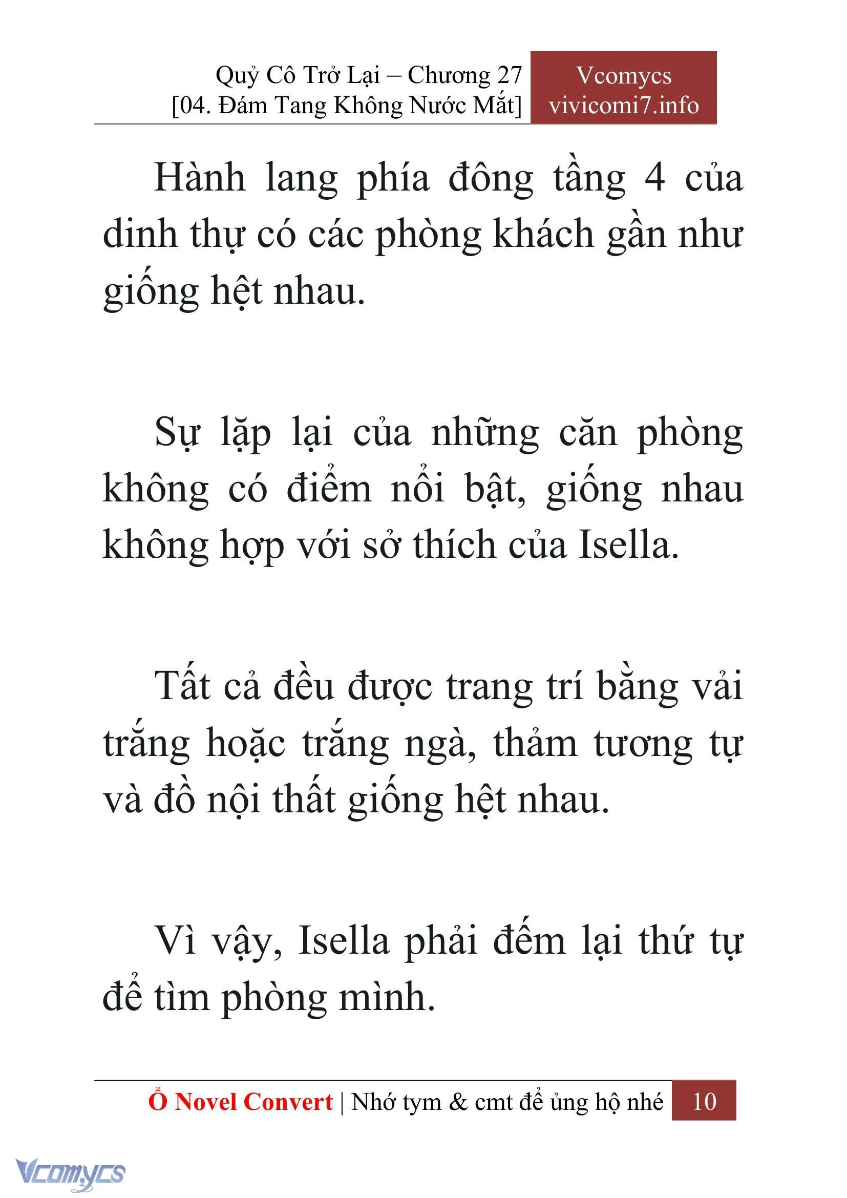 [Novel] Quý Cô Trở Lại Chapter  27 - 12