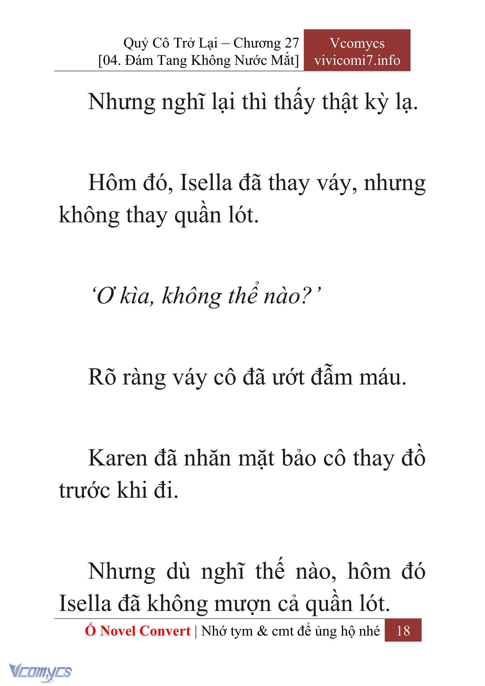[Novel] Quý Cô Trở Lại Chapter  27 - 20