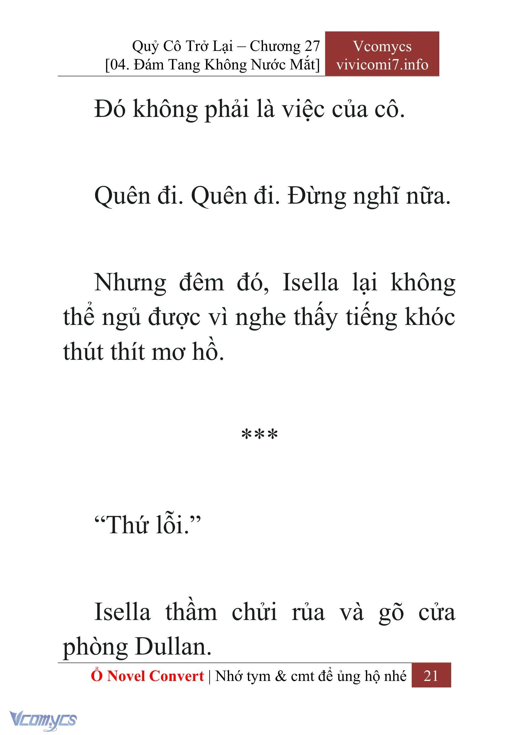 [Novel] Quý Cô Trở Lại Chapter  27 - 23