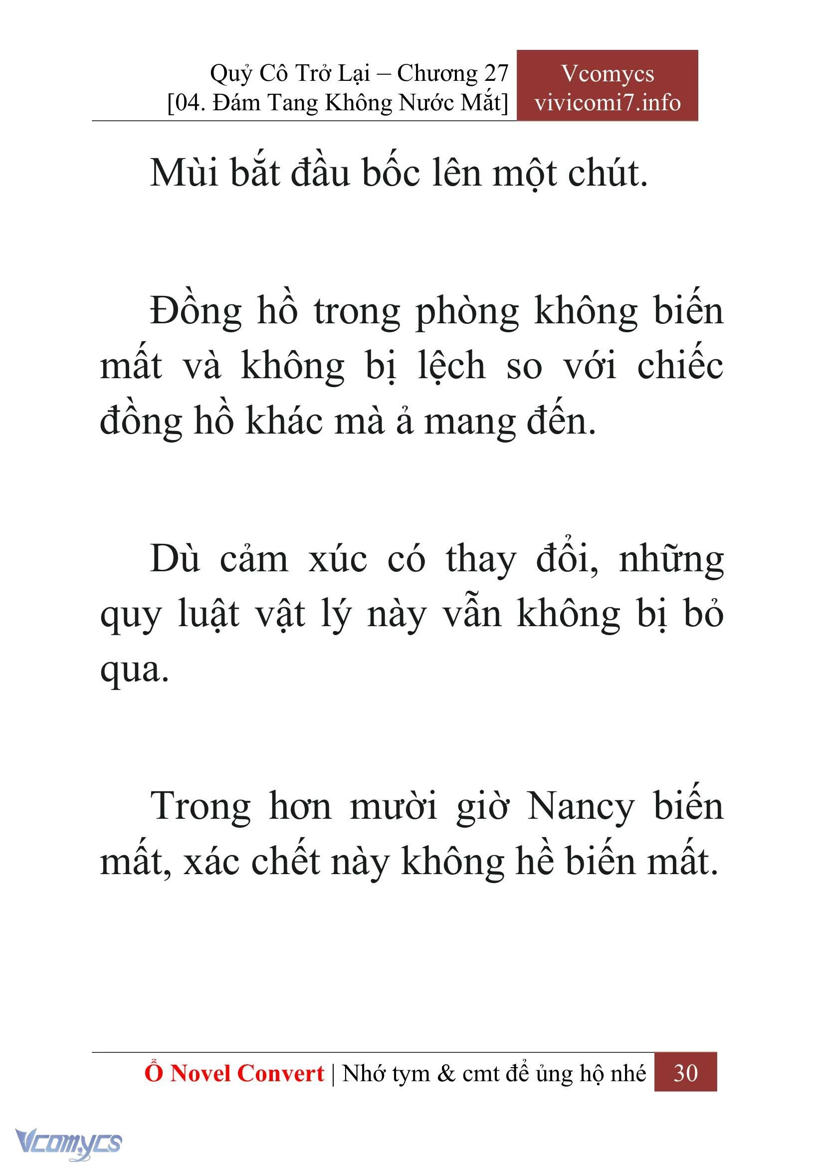 [Novel] Quý Cô Trở Lại Chapter  27 - 32