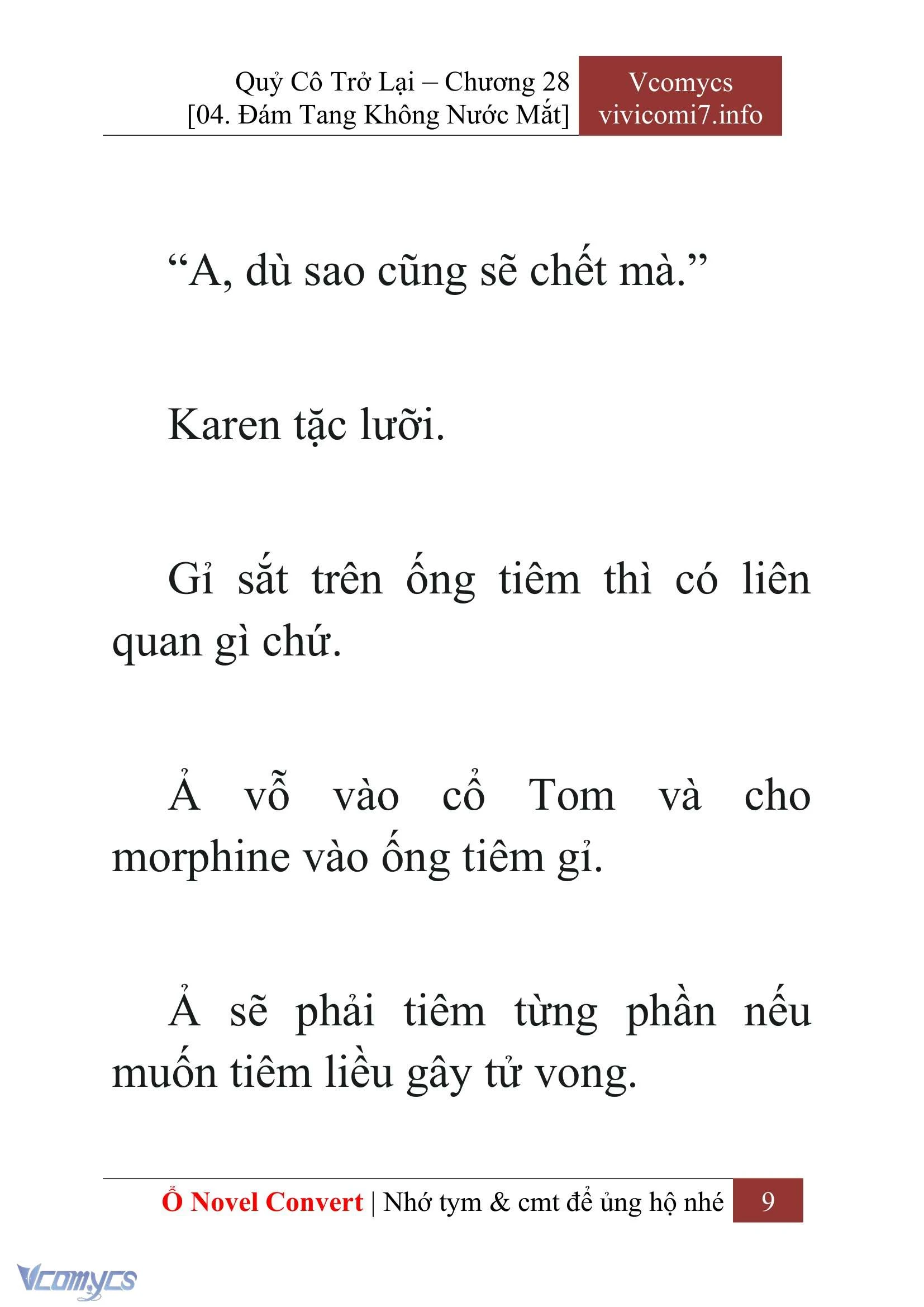 [Novel] Quý Cô Trở Lại Chapter  28 - 11