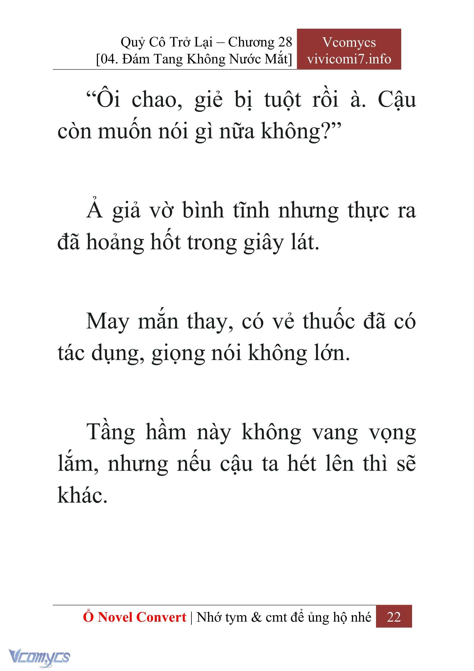 [Novel] Quý Cô Trở Lại Chapter  28 - 24