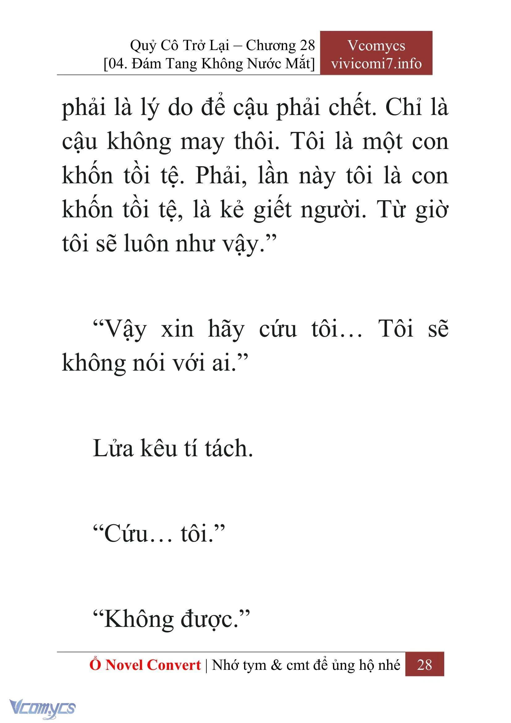 [Novel] Quý Cô Trở Lại Chapter  28 - 30