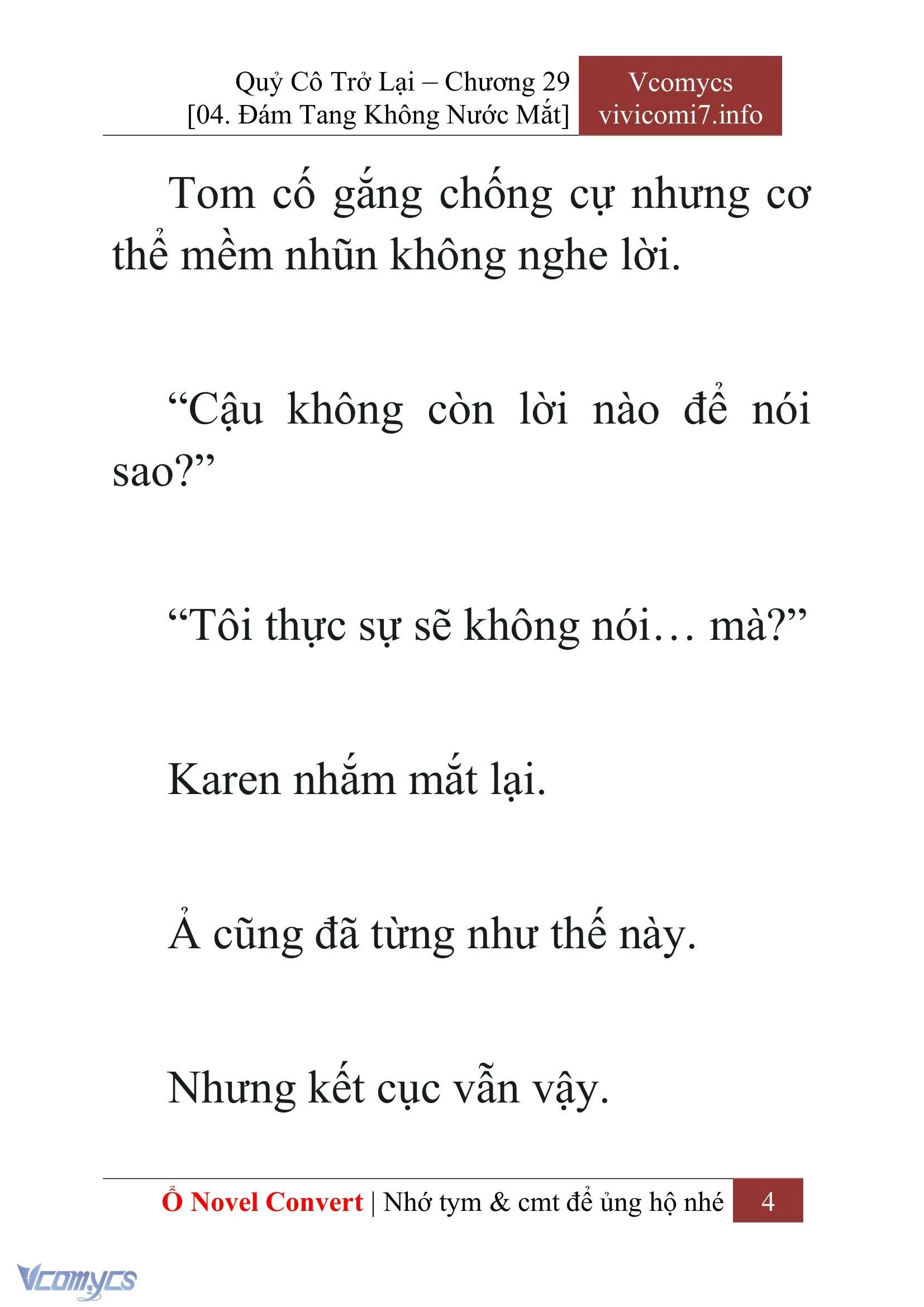 [Novel] Quý Cô Trở Lại Chapter  29 - 6